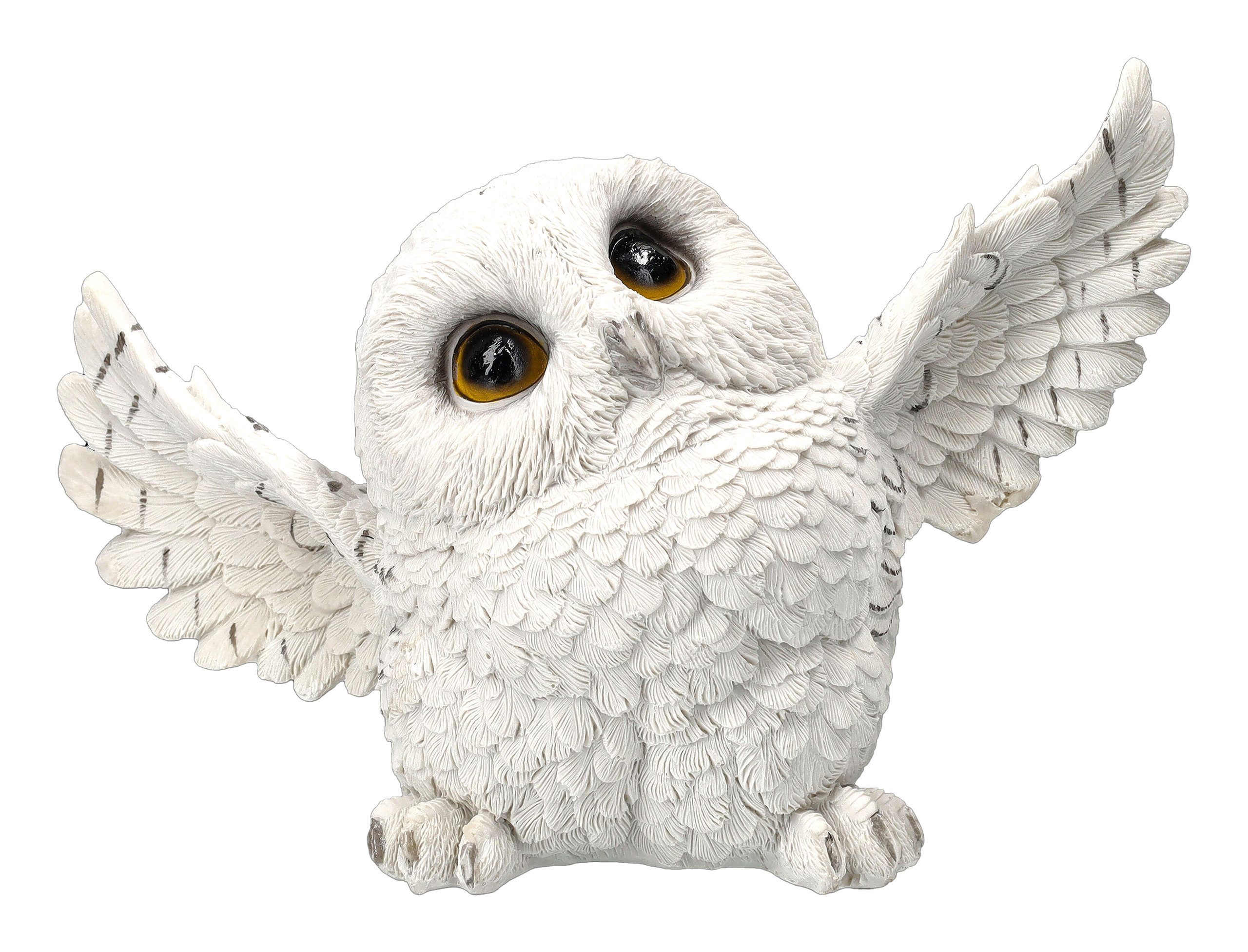 Figuren Shop GmbH Tierfigur Eulenfigur - Snowy Delight - Tierfigur Dekofigur Dekoration Eule