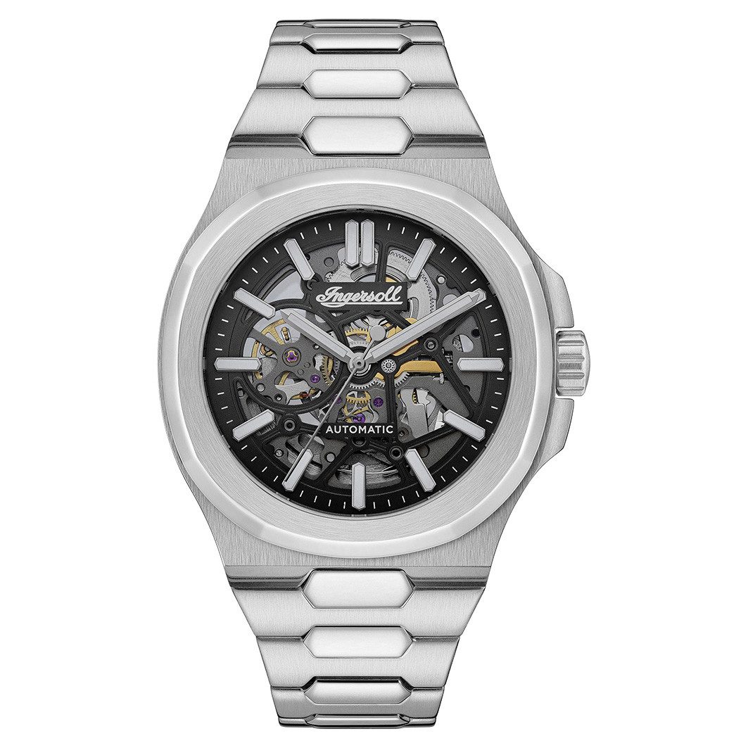 Ingersoll Automatikuhr The Catalina I12501, Armbanduhr, Herrenuhr, Mechanische Uhr, Edelstahlarmband, analog