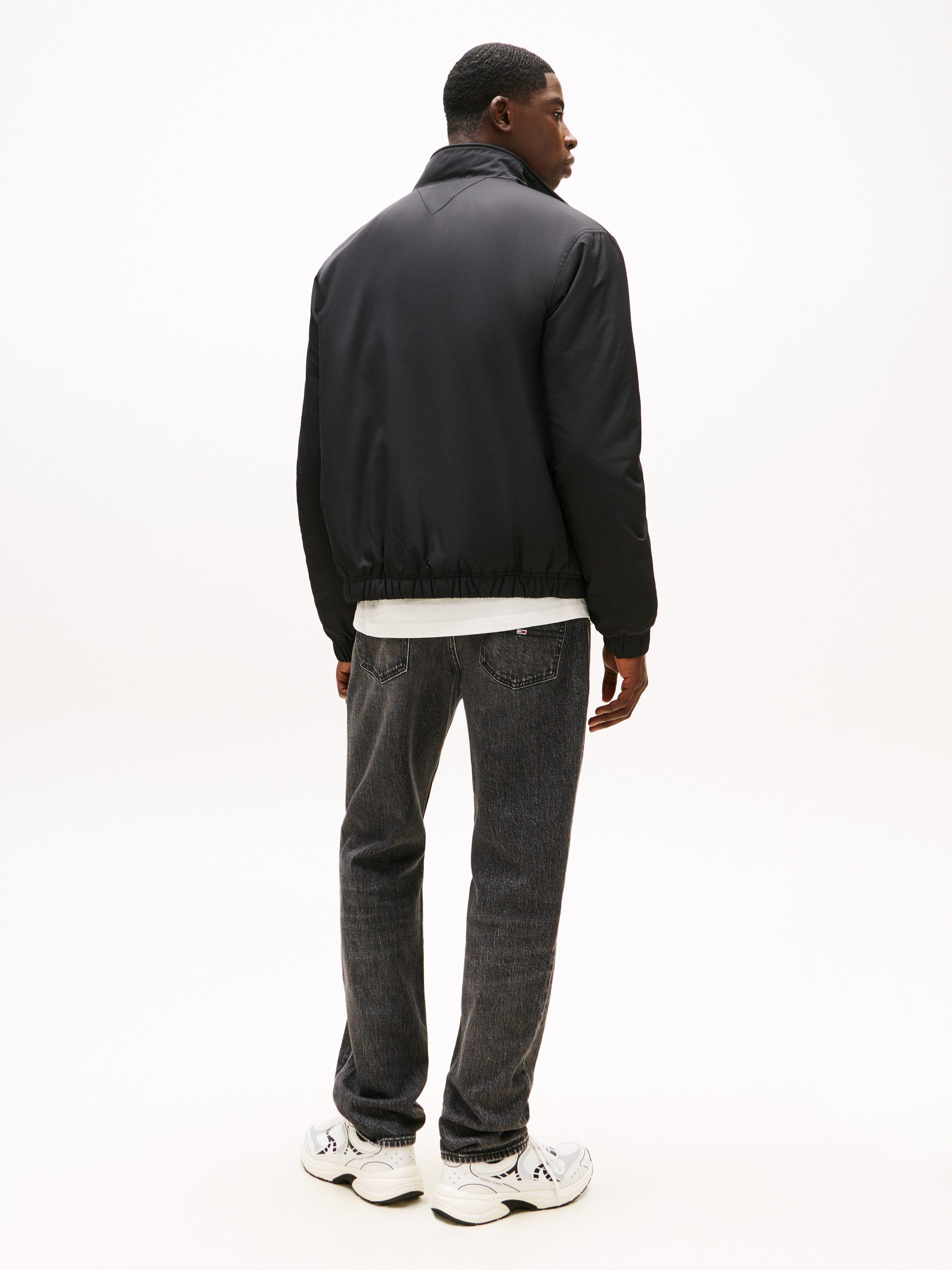Tommy Jeans Blouson TJM ESSENTIAL PADDED JACKET EXT Freizeitjacke, Übergangsjacke glänzend, Stretchbündchen, Stehkragen