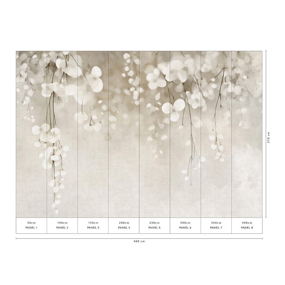 Erismann Fototapete Blumenranken Creme Grau 22069-07-01 Guido Maria Kretschmer