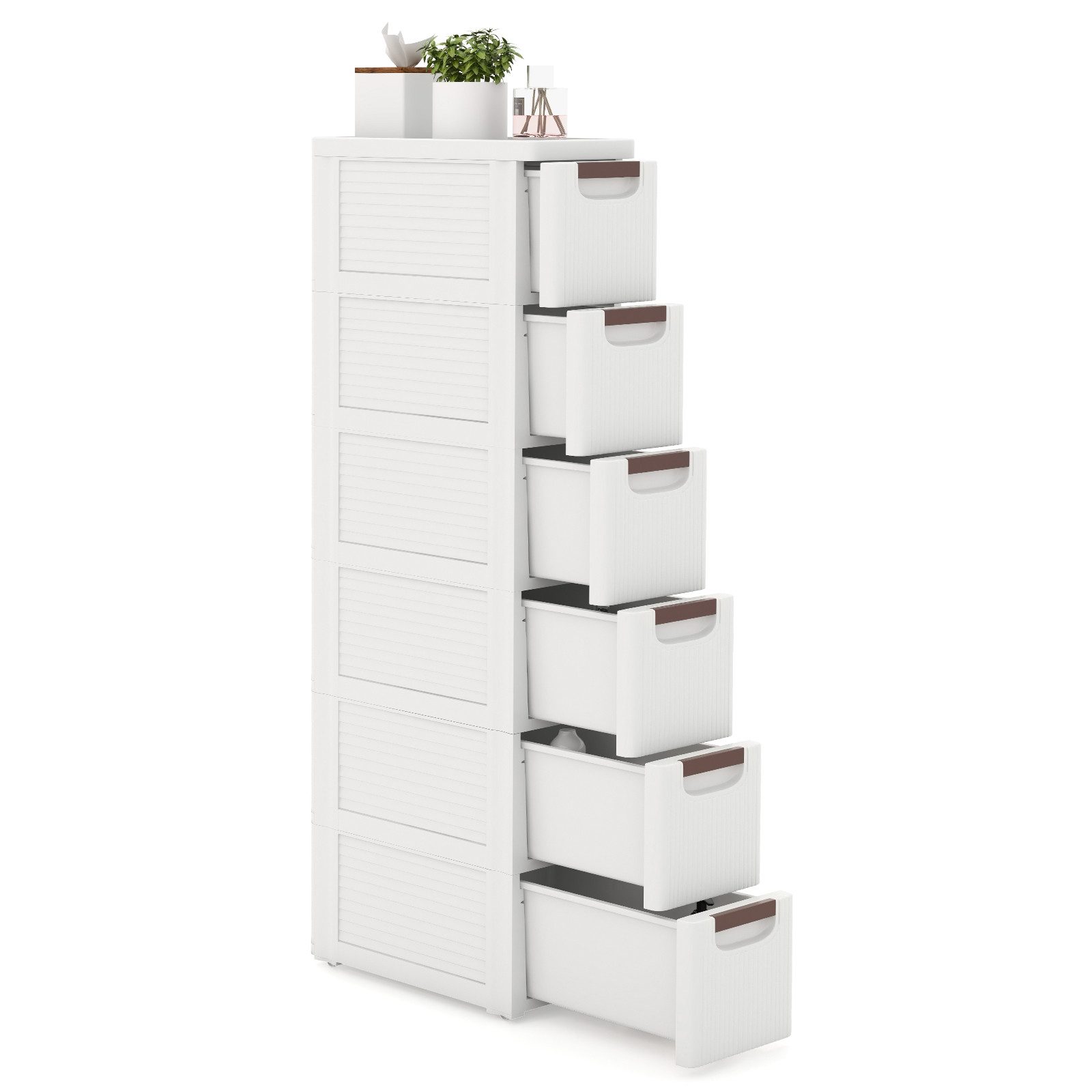 KOMFOTTEU Sideboard, Nischenschrank schmal, Badschrank mit günstig online kaufen