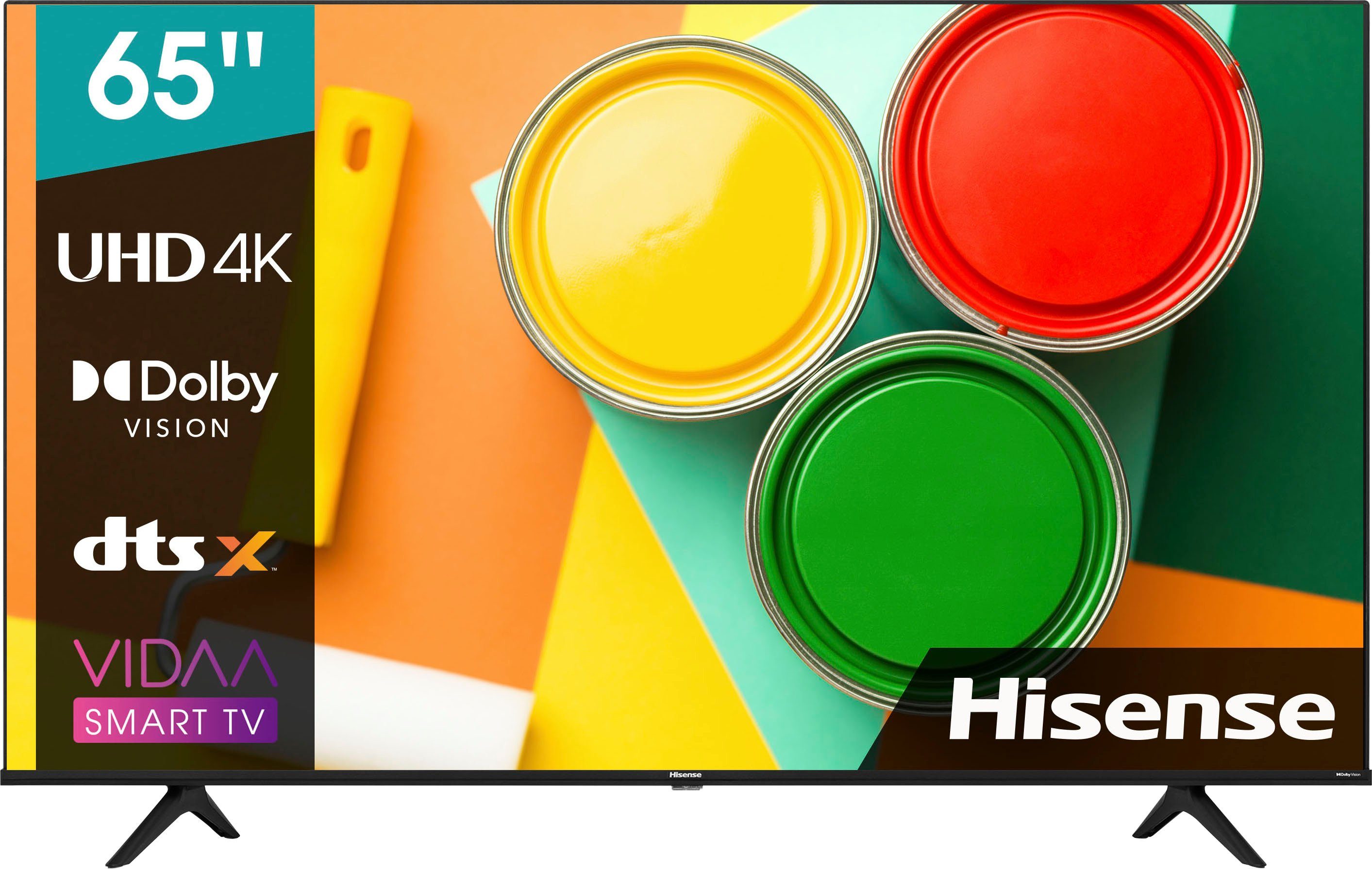 Hisense 65A6FG LED-Fernseher Built-In,DTS (164 4K Ultra Tuner Virtual S2/ T2, Smart-TV, DVB-C/S/ HD, Triple Smart-TV,Alexa X) Zoll, T/ cm/65