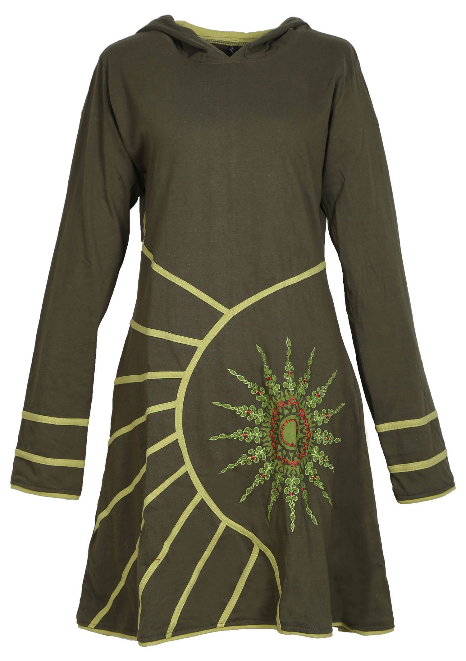 PUREWONDER Sweatkleid Langärmliges Kapuzenkleid aus Jersey günstig online kaufen