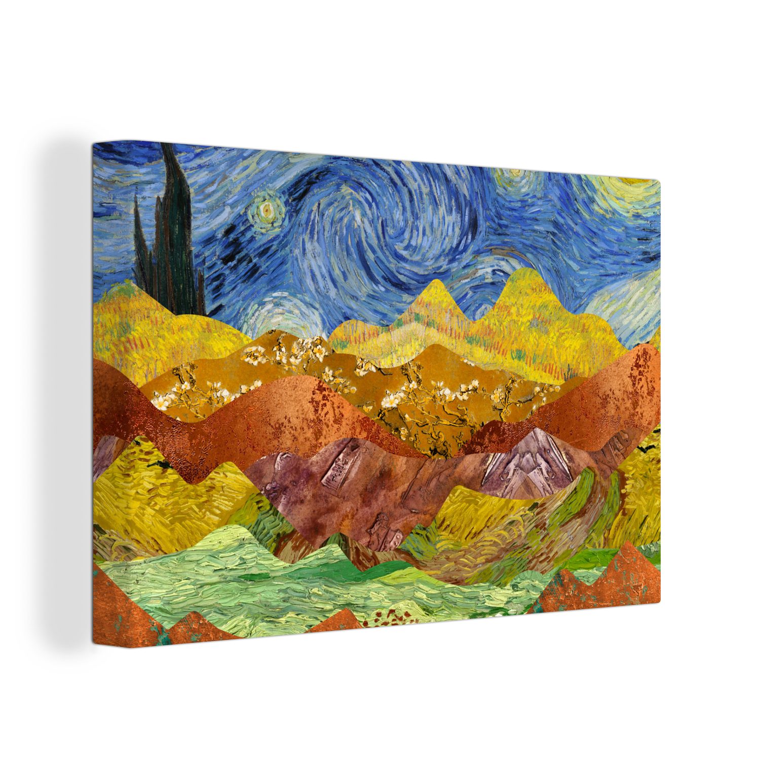 OneMillionCanvasses® Leinwandbild Van Gogh - St), Malerei, Alte Wandbild cm Wanddeko, Aufhängefertig, Meister (1 - Leinwandbilder, 30x20