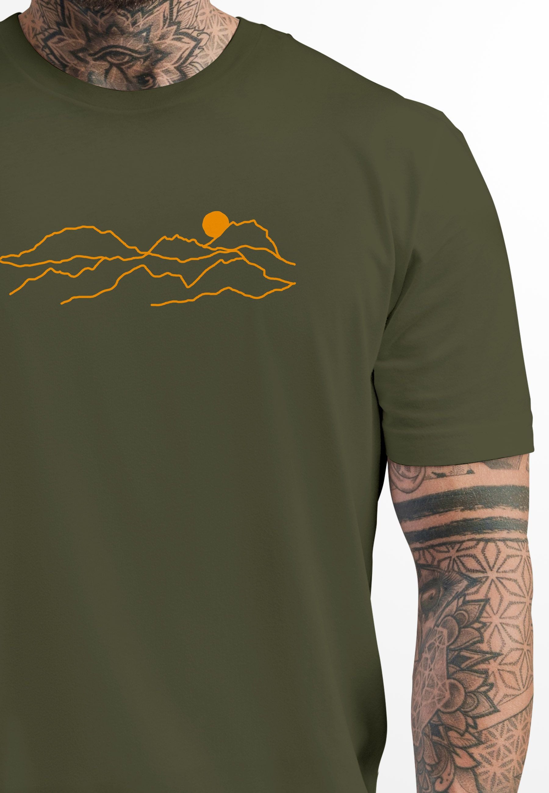 Neverless Print-Shirt Herren T-Shirt Fashion Printshirt günstig online kaufen
