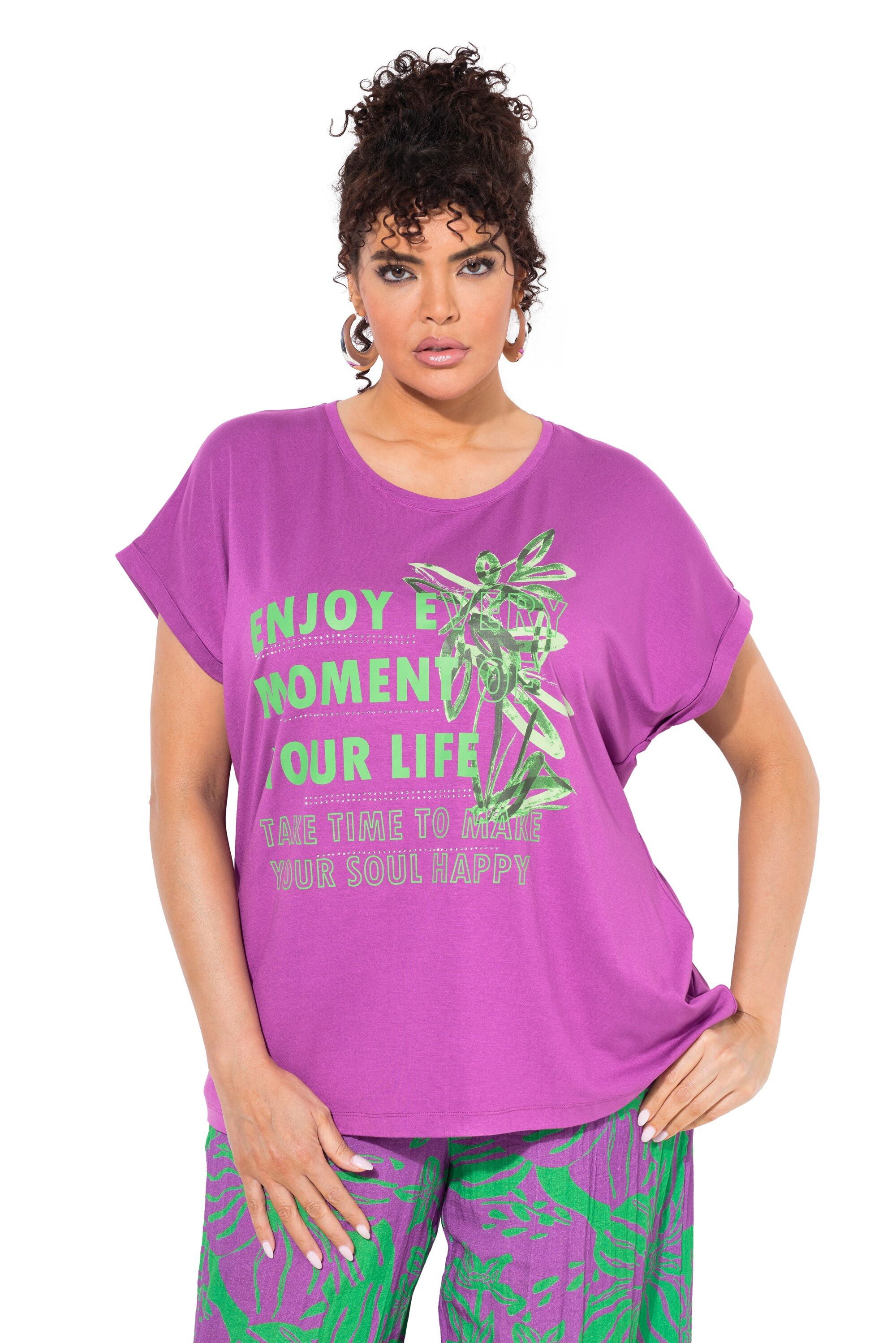 Ulla Popken T-Shirt T-Shirt bedruckt Oversized günstig online kaufen