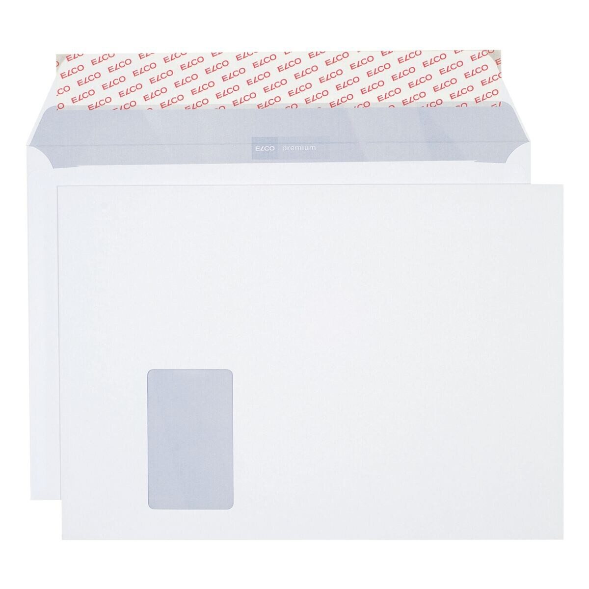 ELCO Briefumschlag Office, C4, mit Fenster, Haftklebung