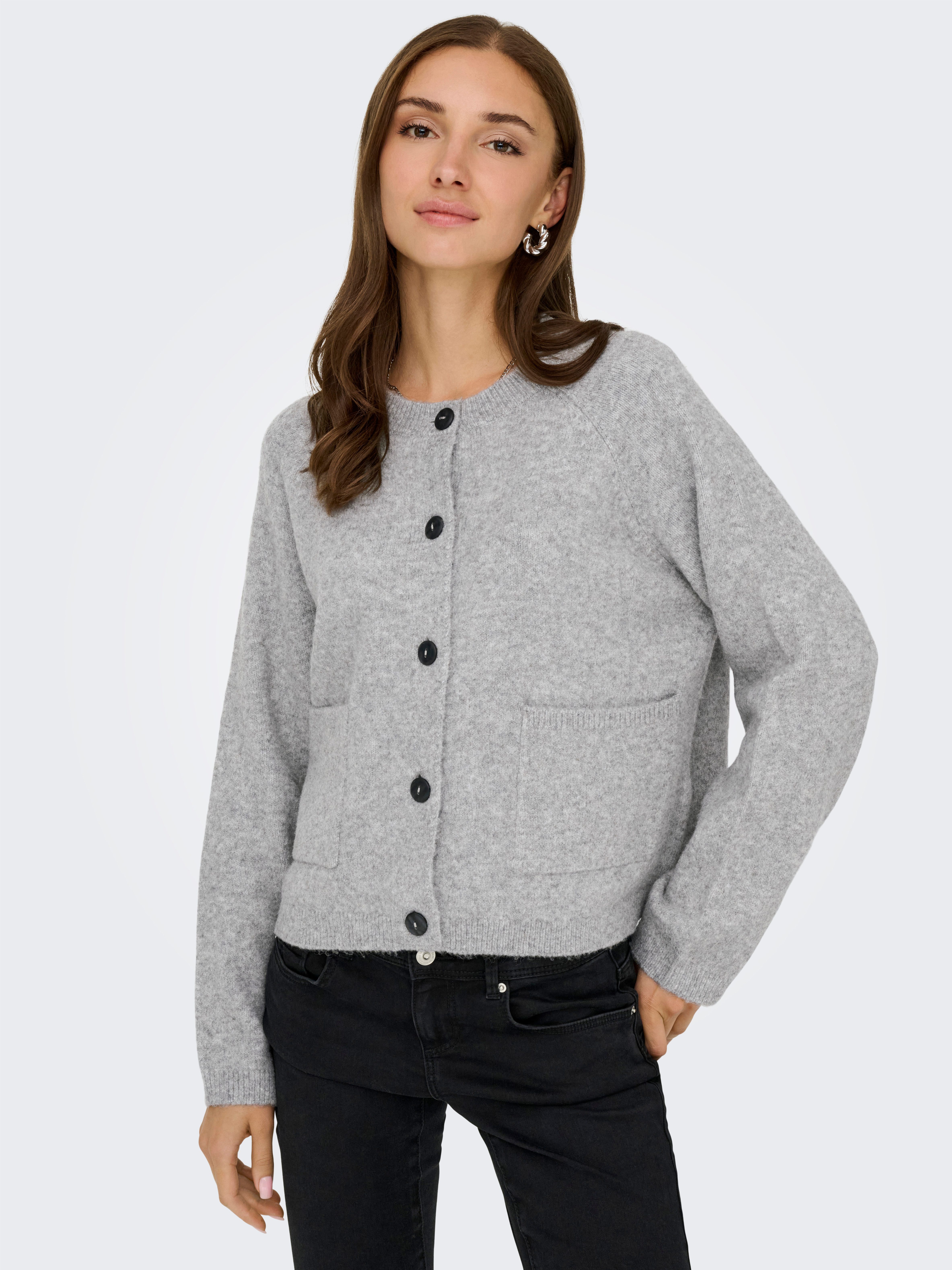ONLY Strickjacke ONLPIEMONTE L/S CARDIGAN KNT NOOS Materialmix, regular fit