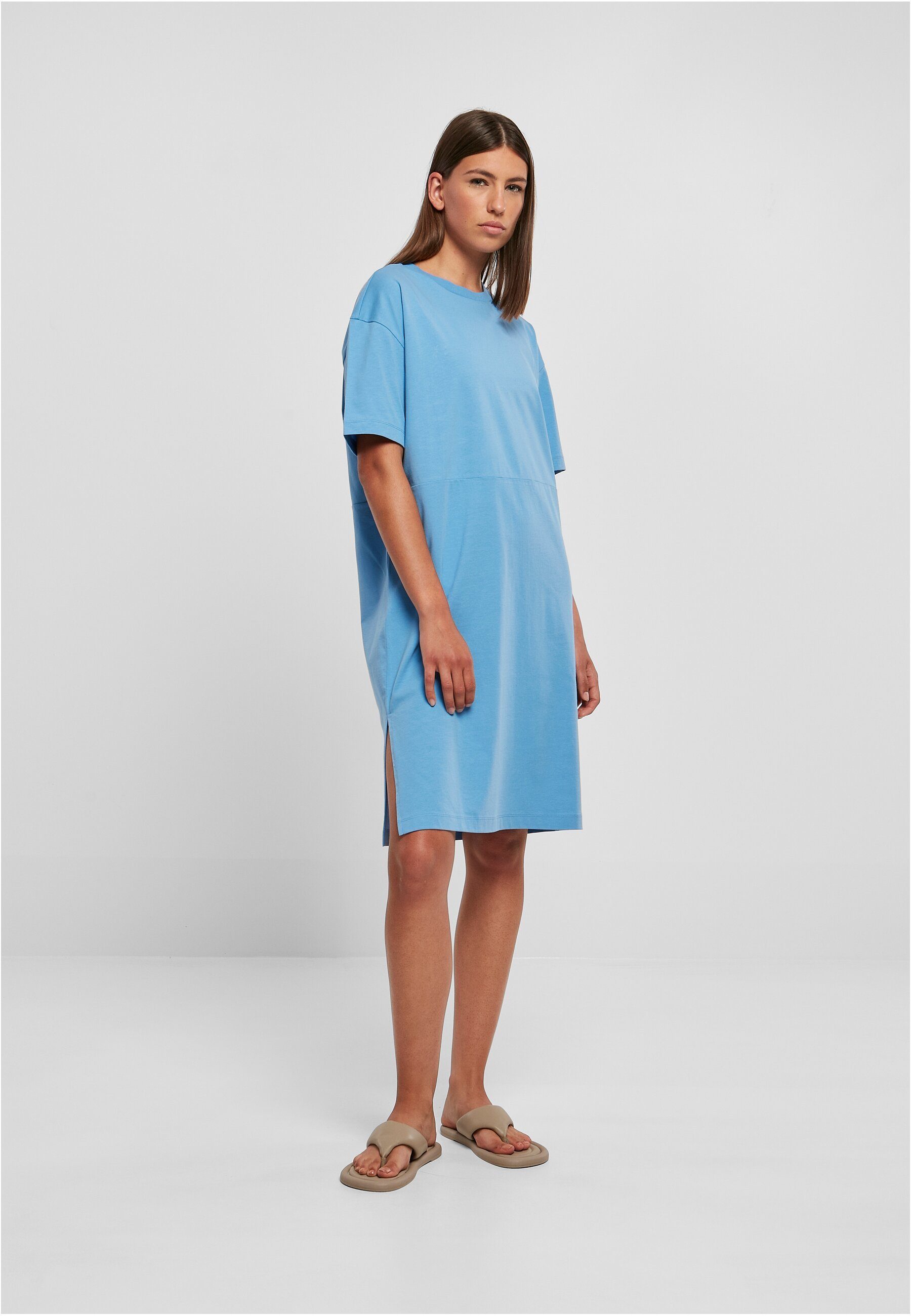 URBAN horizonblue Oversized (1-tlg) Organic Tee Slit Ladies Damen Jerseykleid Dress CLASSICS