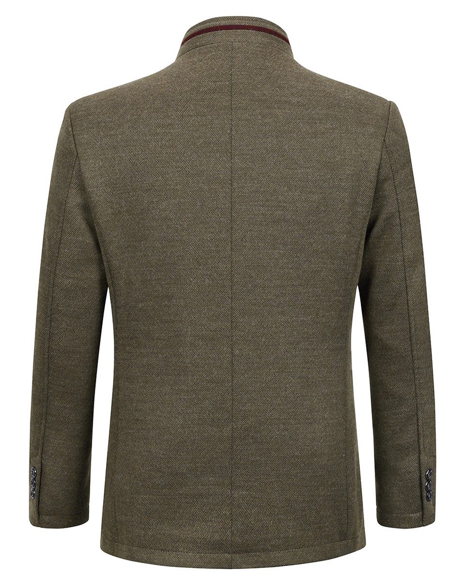 Allthemen Kurzmantel Herren Kurzmantel mit Stehkragen günstig online kaufen