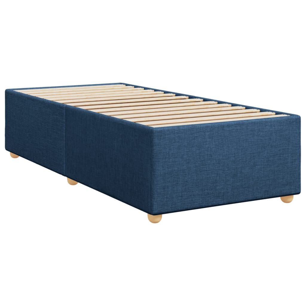 vidaXL Bett Bettgestell ohne Matratze Blau günstig online kaufen