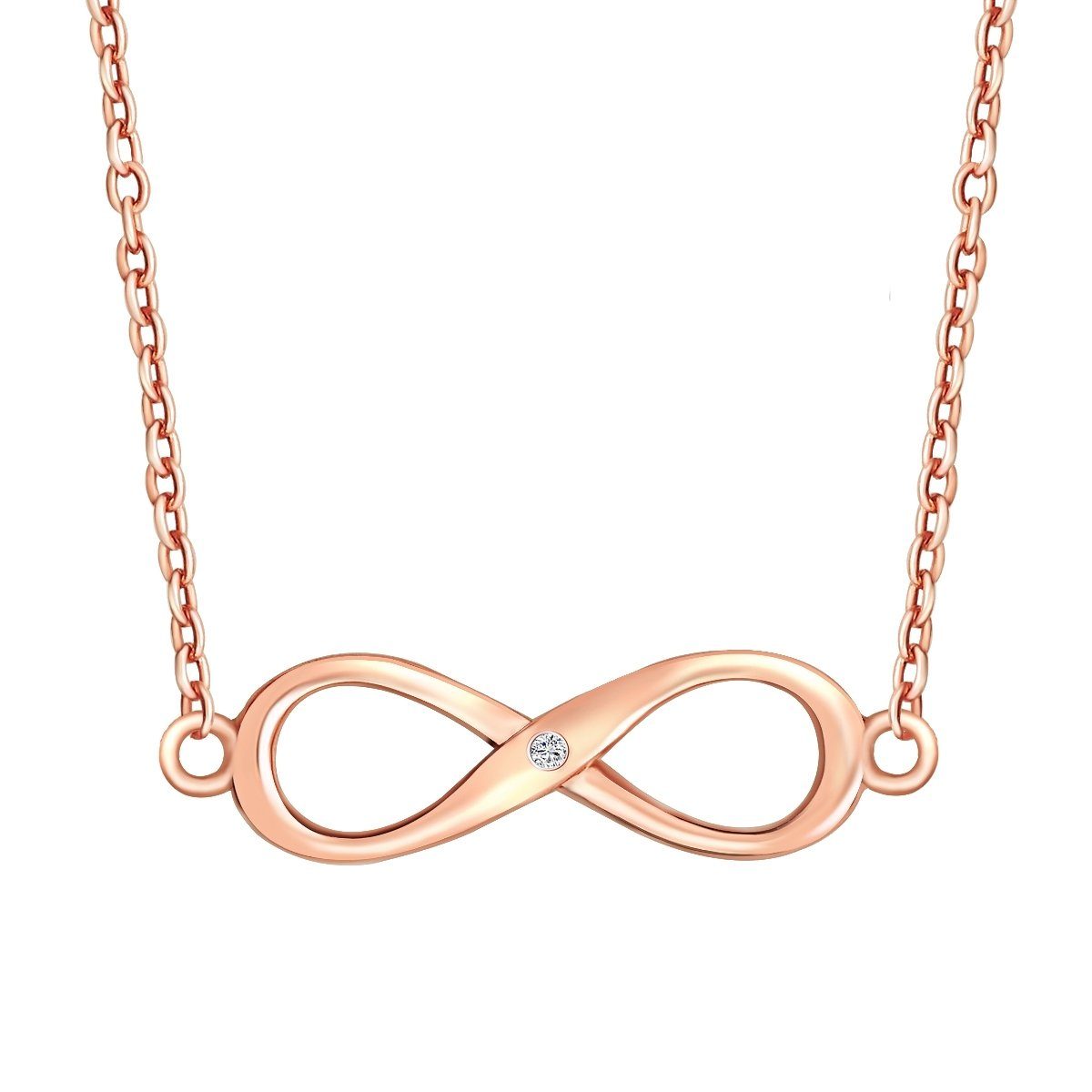 Lulu & Jane Collier Infinity roségold, Sterling Silber günstig online kaufen