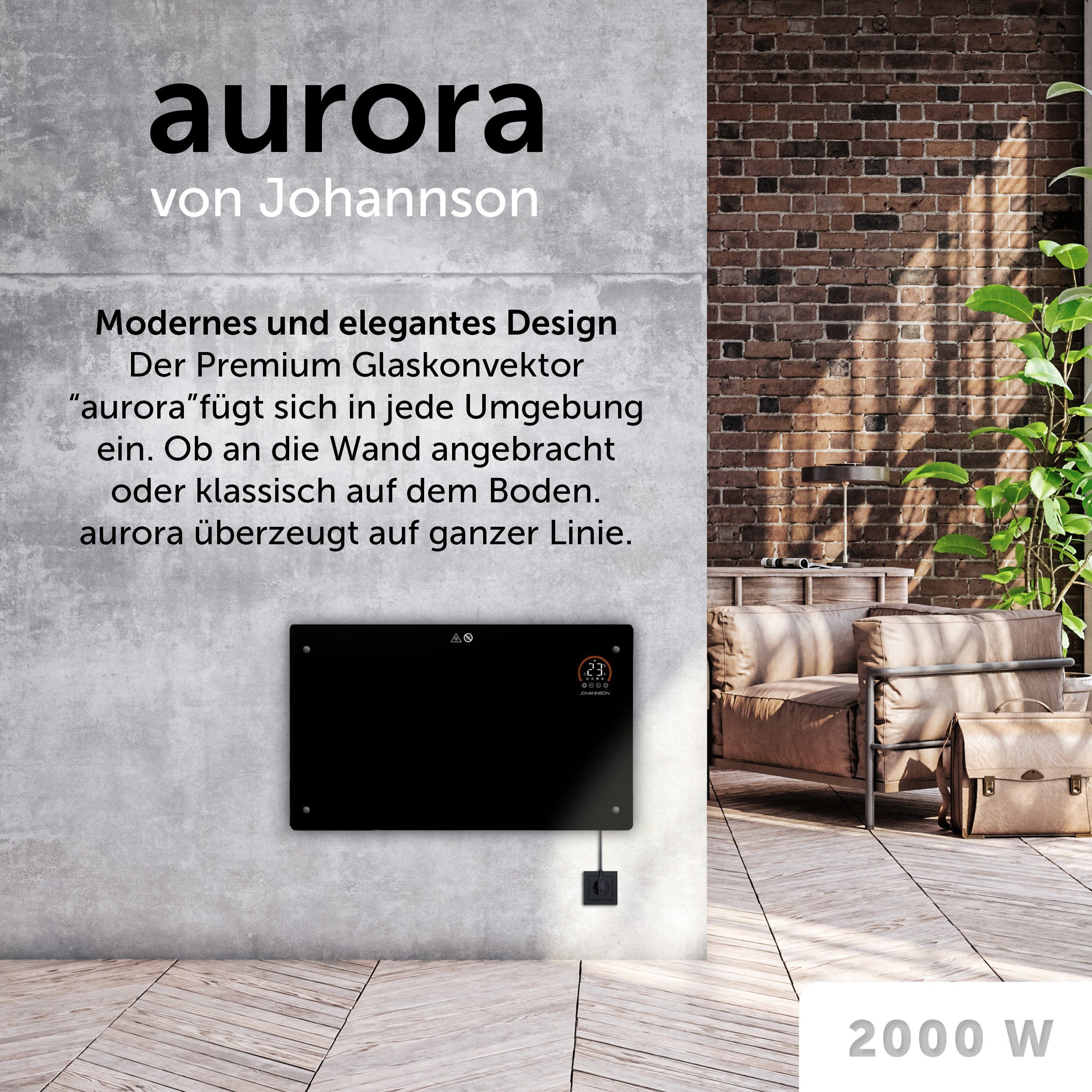Johannson Konvektor Elektroheizung Aurora 2000W Konvektor Heizung, 2000.00 günstig online kaufen