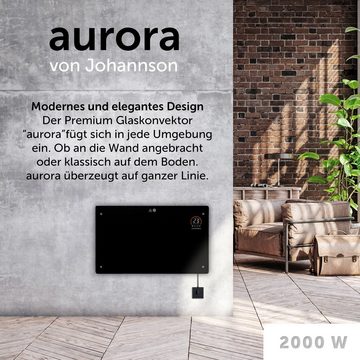 Johannson Konvektor Elektroheizung Aurora 2000W Konvektor Heizung, 2000.00 W, Überhitzungsschutz und Kindersicherung