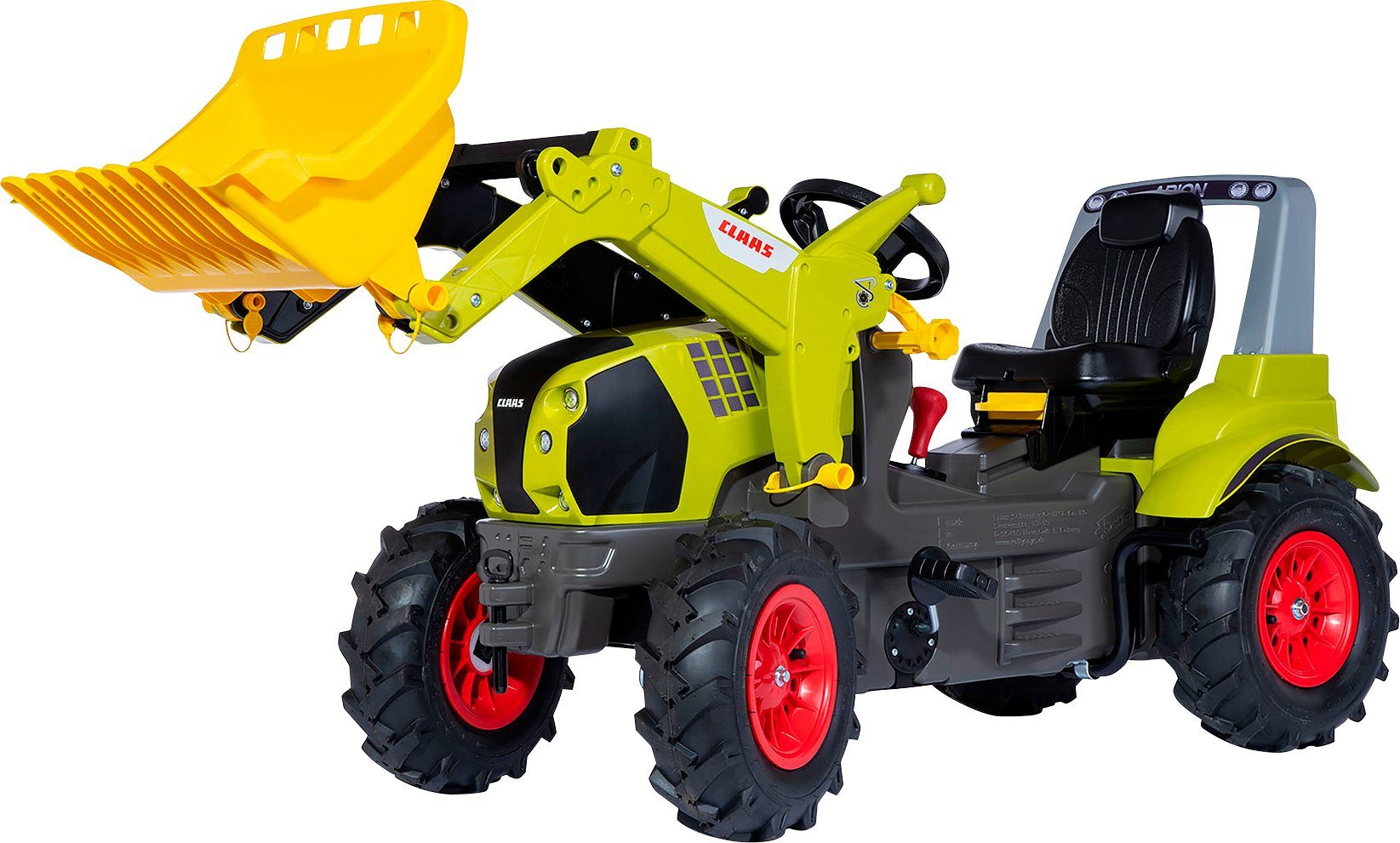 rolly toys® Trettraktor rollyPremium II Claas Arion 600, inkl. rollyTrac Lader und Zweigangschaltung