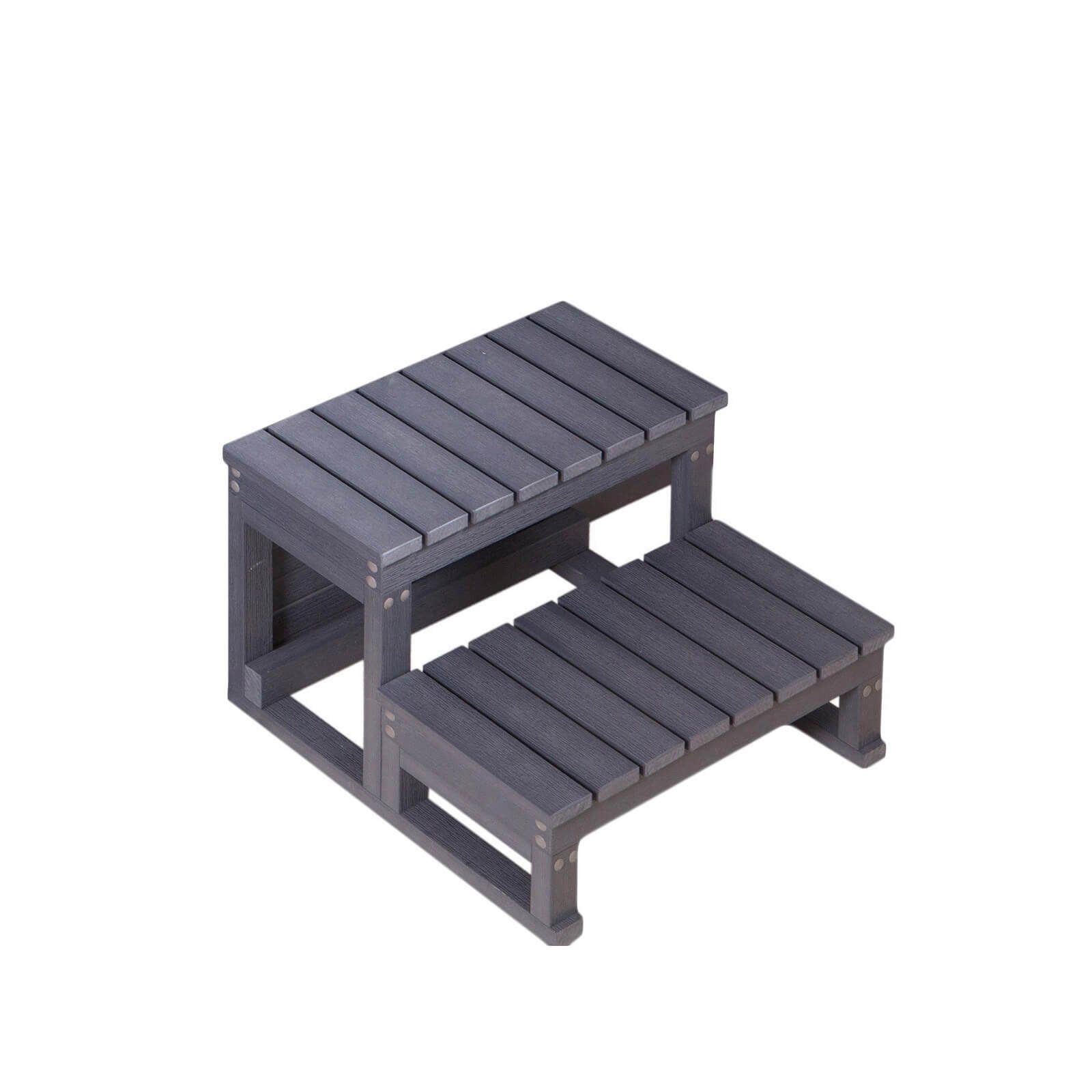 HOME DELUXE Pooltreppe Outdoor WHIRLPOOL TREPPE MASI, wasserfest, hygienisch, leicht zu reinigen, Höhe 40 cm