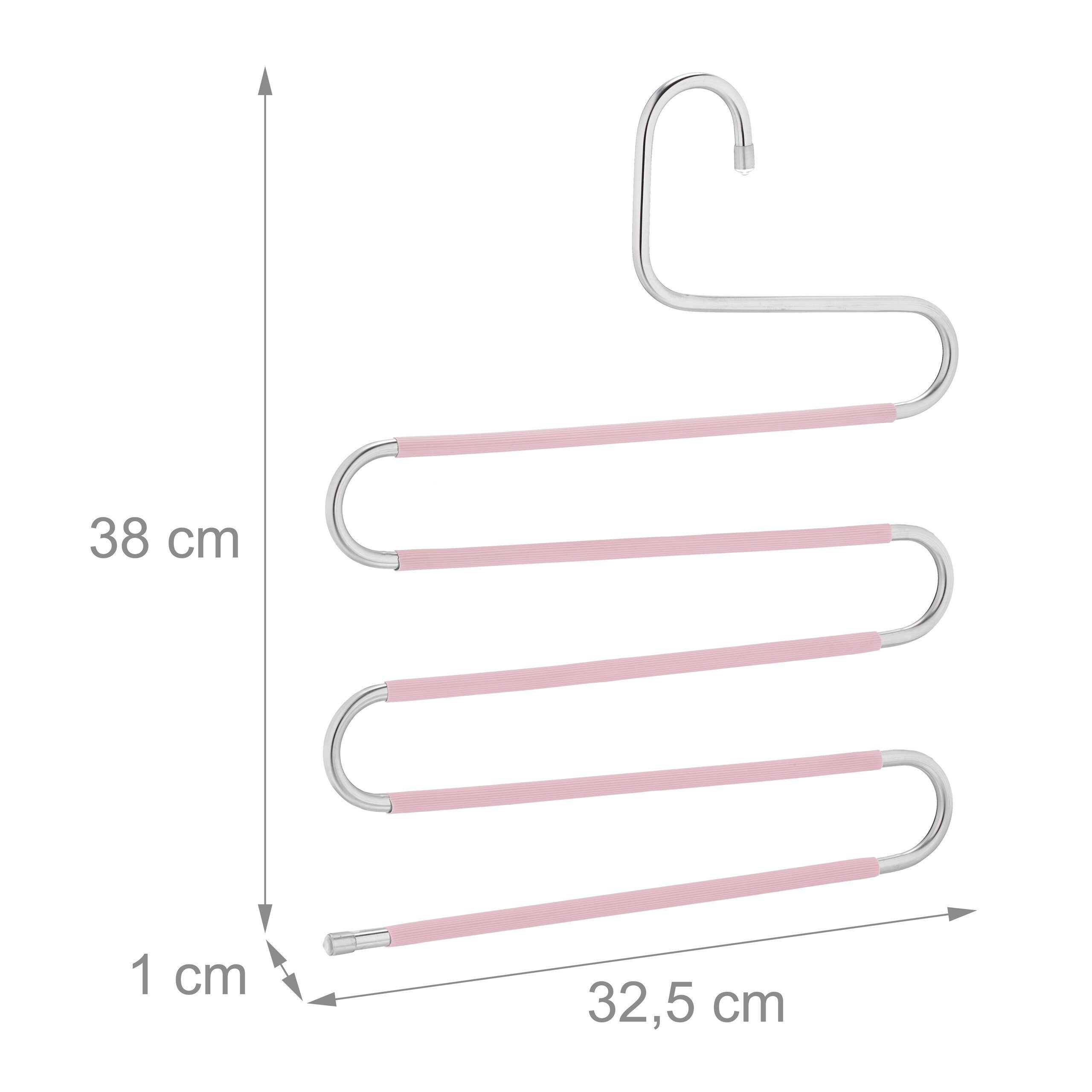 Hosenbügel im relaxdays Mehrfach-Kleiderbügel Mehrfach Set 4er