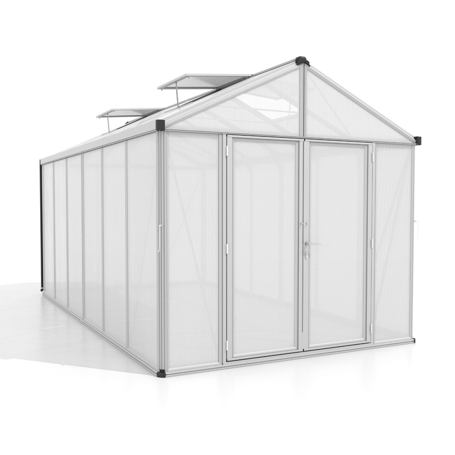 Vitavia Gewächshaus Zeus Comfort 11900, 16,00 mm Wandstärke silberfarben | Rabatt: 32%