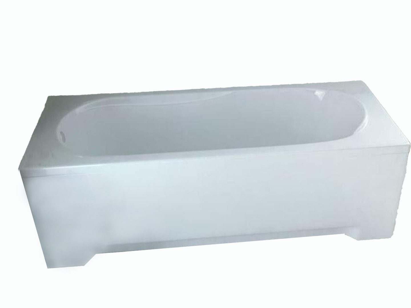 JVmoebel Badewanne Rechteckige Acryl-Badewanne mit Duschwand für modernes Badezimmer, Made in Europa