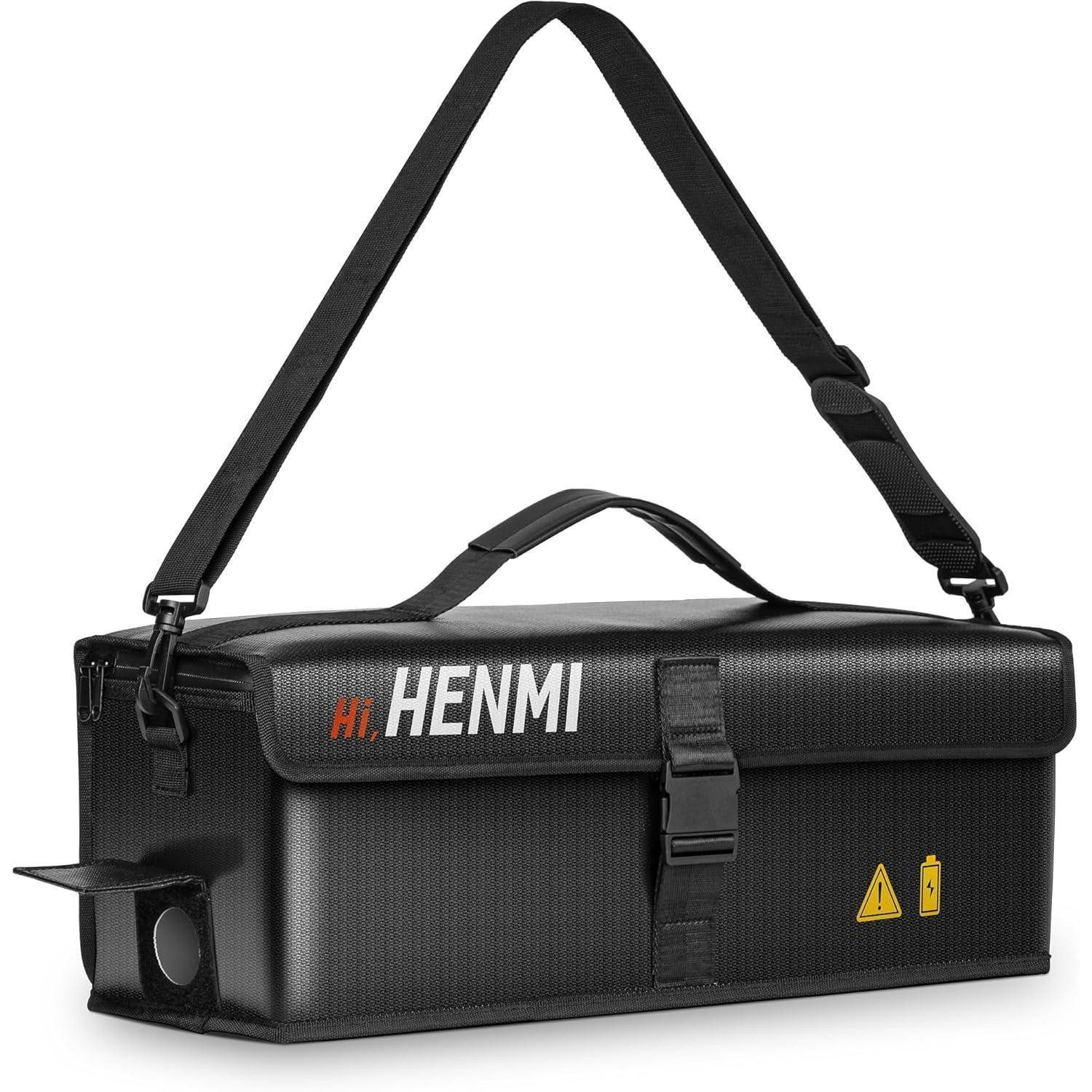 LuxusKollektion Fahrradtasche Ebike Akku Tasche 1000°C Feuerfest für Powertube Powerpack 49x15x15cm