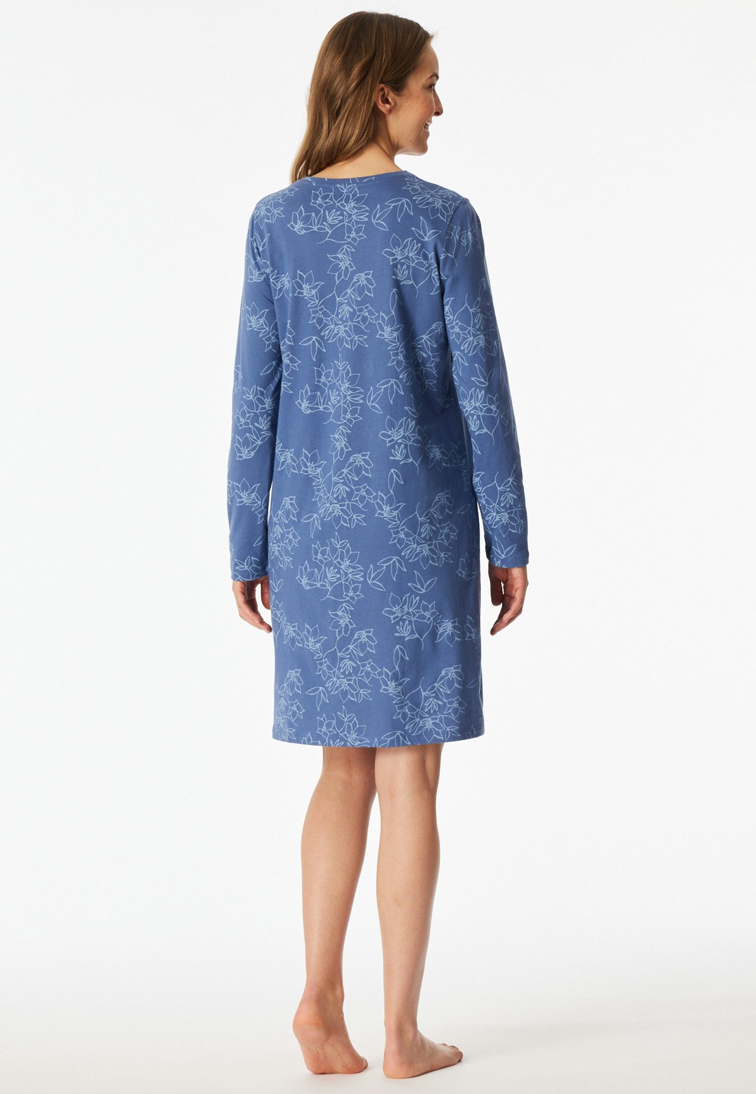 uncover by SCHIESSER Nachthemd Uncover Nightwear (0) Baumwolle, Single Jersey-Qulität, V-Neck, weich, atmungsaktiv