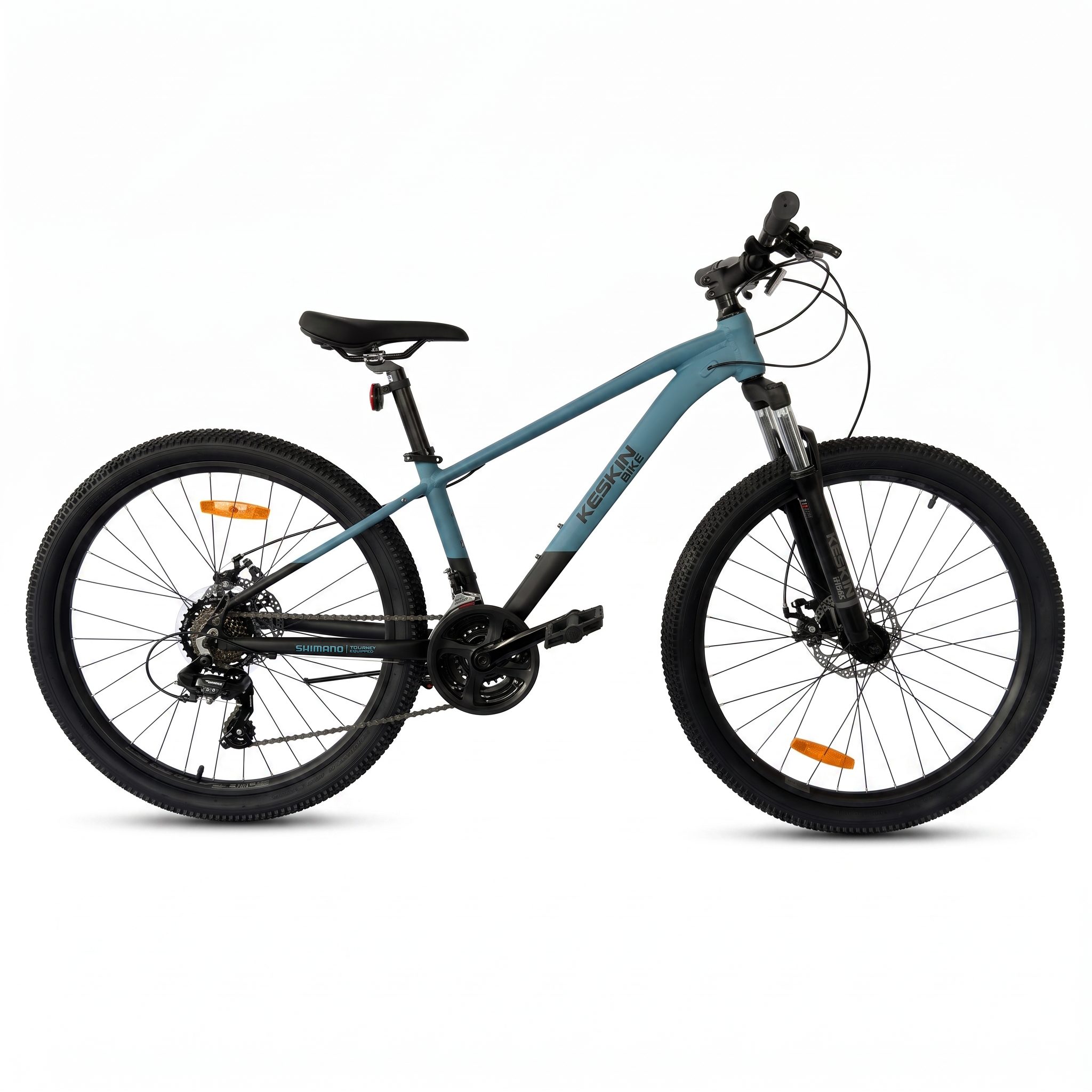 Keskin eBike Mountainbike Keskin MTB1, 26 Zoll Fahrrad für Herren Damen, Mädchen und Jungen, 21 Gang Shimano RD-TY500/EF500 Schaltwerk, Kettenschaltung, (Aluminiumrahmen, mechanischen Scheibenbremsen), mit 26"x 2,35" Luftreifen ideal für Gelände und Alltag