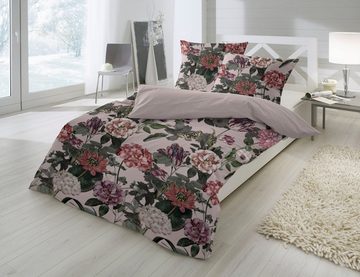 Bettwäsche Mako-Satin Bettwäsche "Blümerant", Primera, Mako-Satin, 2 teilig, Mit großen Blumen