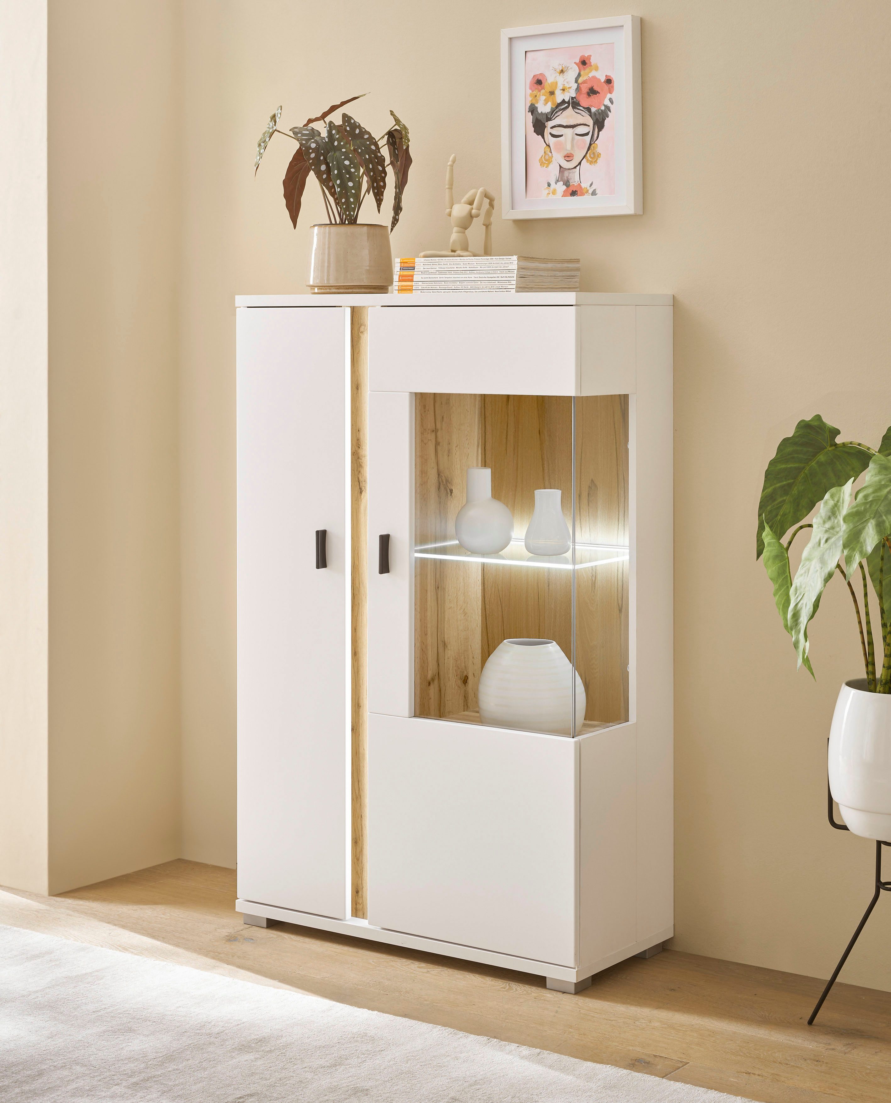 INOSIGN Vitrine "LONG ISLAND, Stauramvitrine", (1 St.), in moderner Trendfa günstig online kaufen