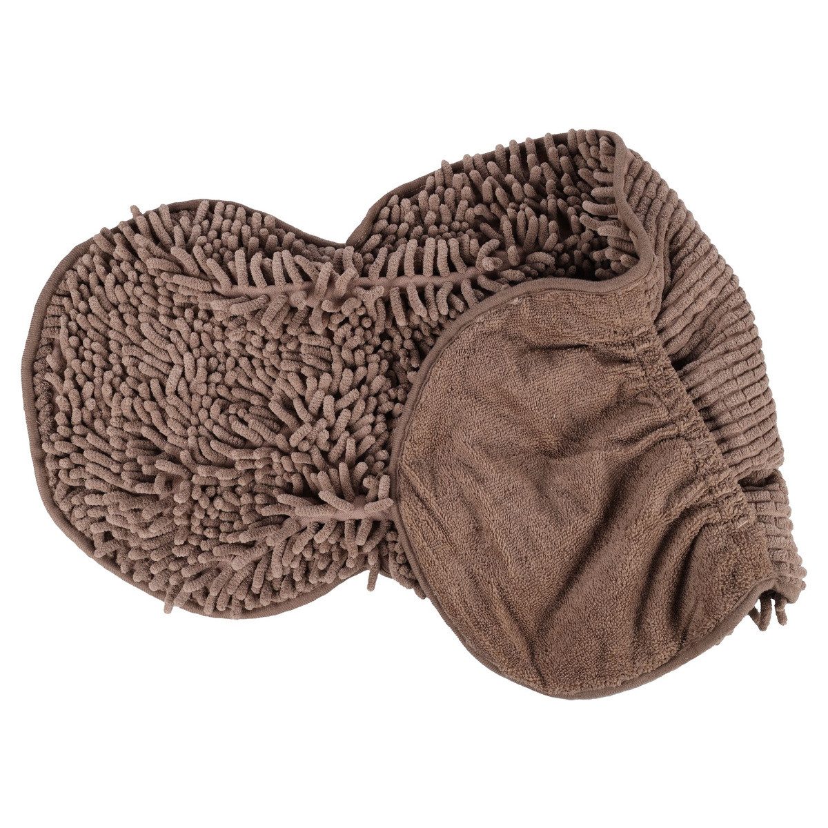 Flamingo Hundebademantel Handtuch Pakka braun