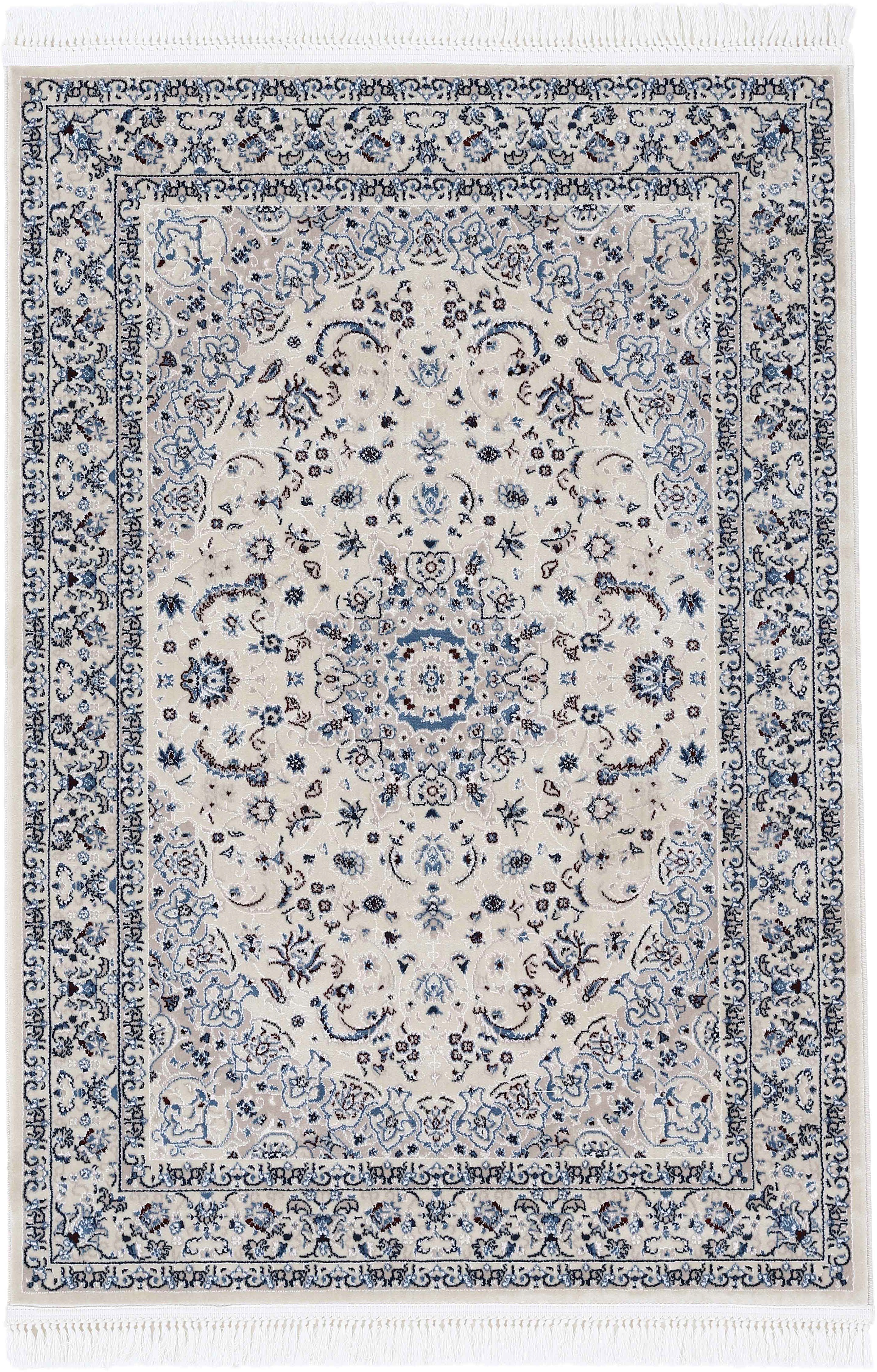 Teppich Nain Diane, carpetfine, rechteckig, Höhe: 8 mm, Kurzflorteppich, Orient Look