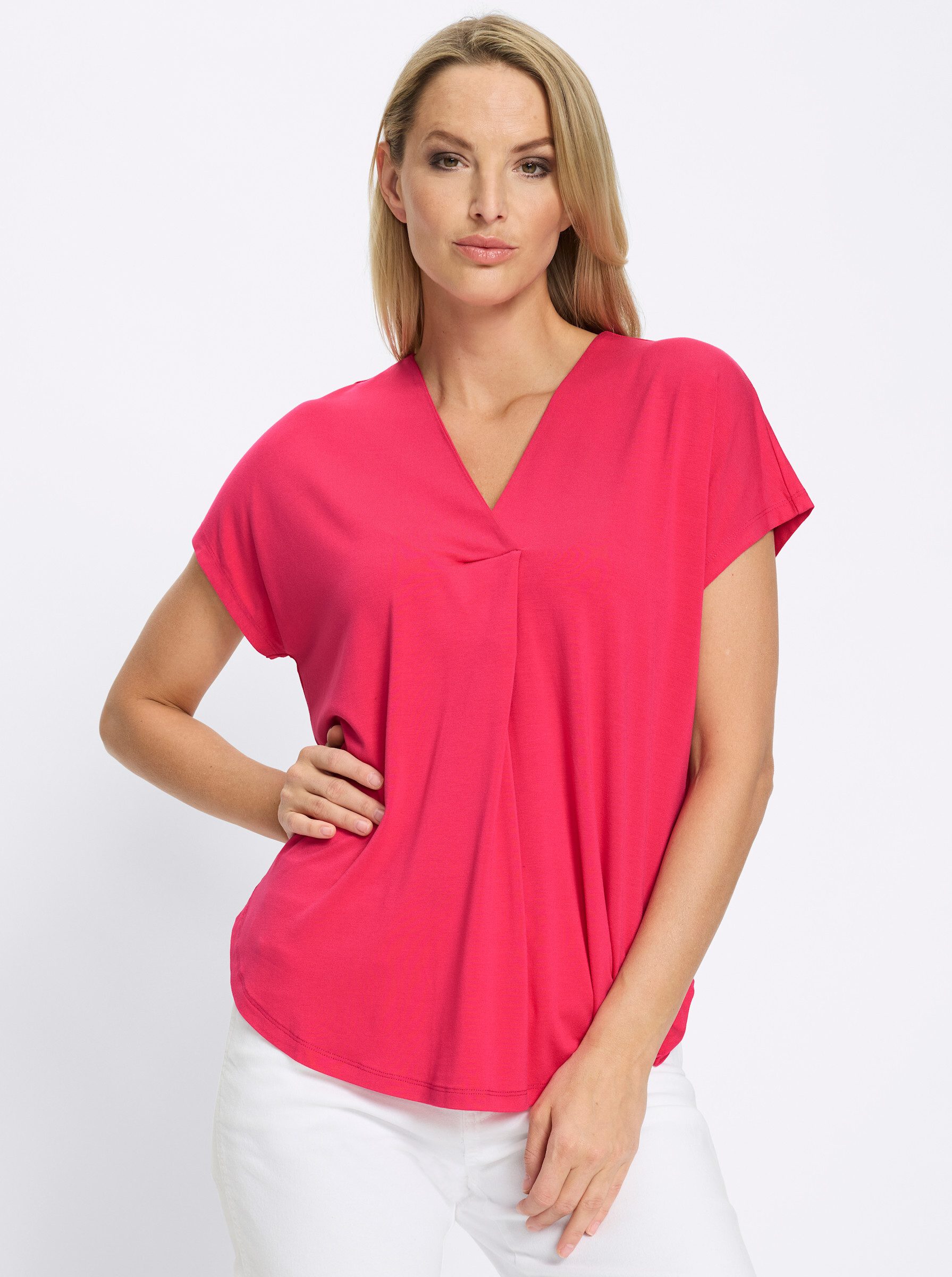 heine T-Shirt Shirtbluse Kurzarm