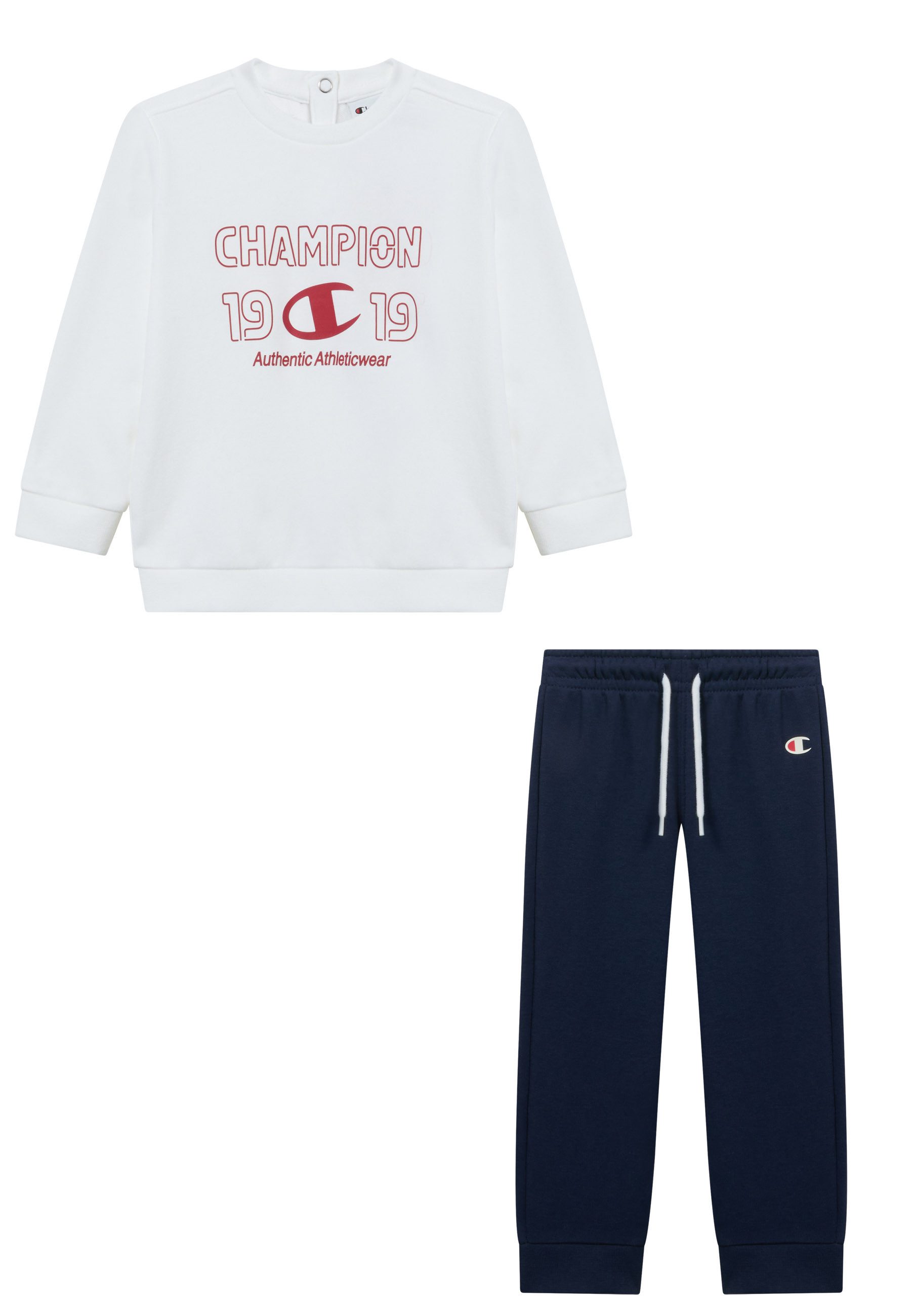 Champion Jogginganzug Toddler Graphic Terry Crewneck Sweatsuit (2-tlg), für Babys, aus Baumwolle und Polyester