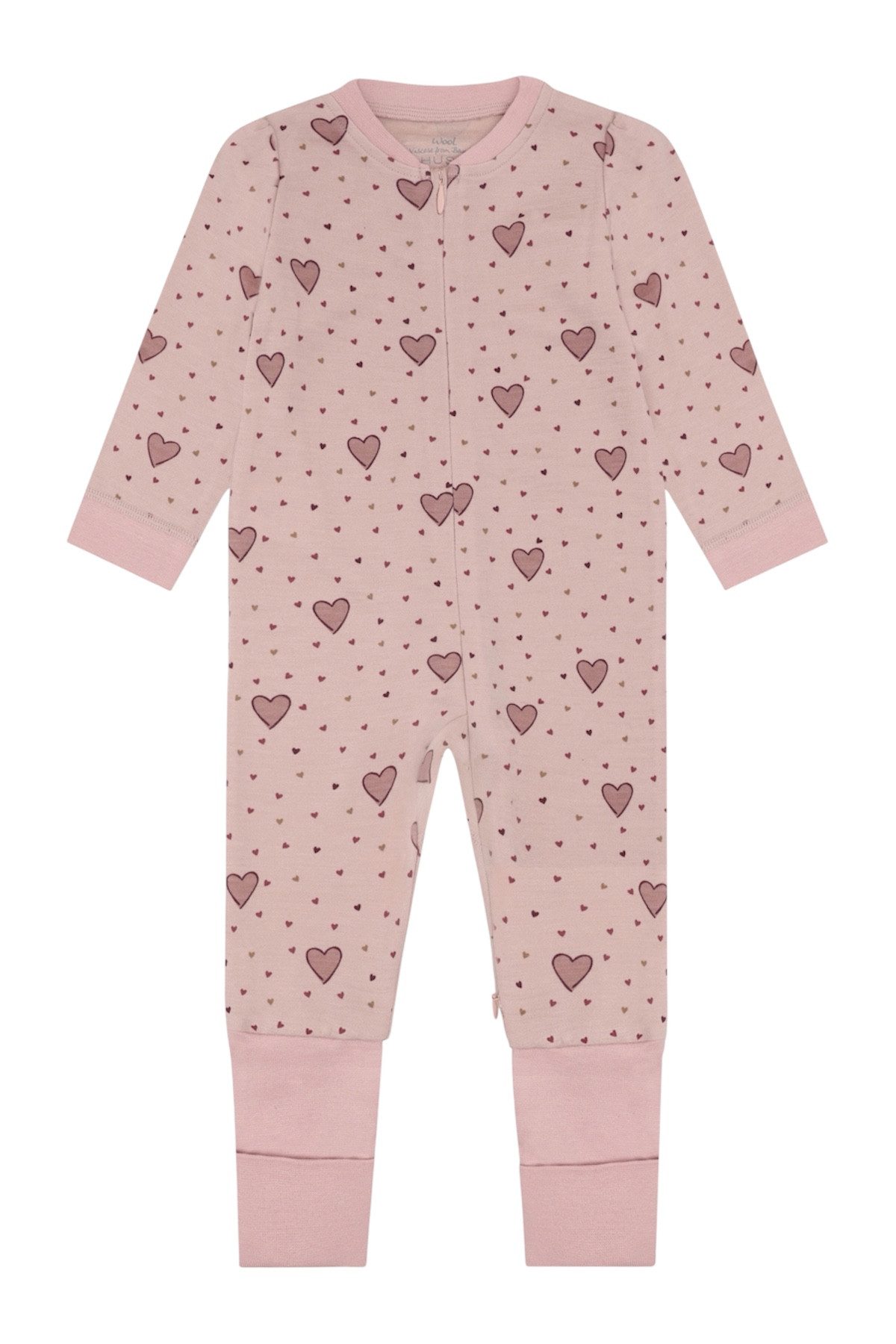 Hust & Claire Schlafoverall HCManu Hearts Puff (1-tlg) Hust & Claire Baby Overall HCManu Hearts Puff in Dusty Rose