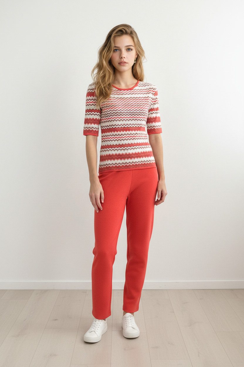 Zuckerwatte Streifenpullover