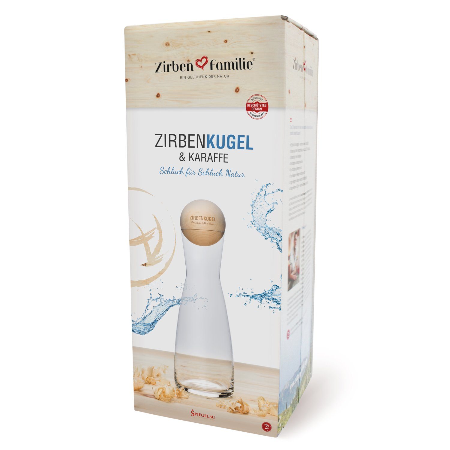Zirbenfamilie Wasserkaraffe Zirbenkugel Set Spiegelau, (Spiegelau Zirbenfamilie)
