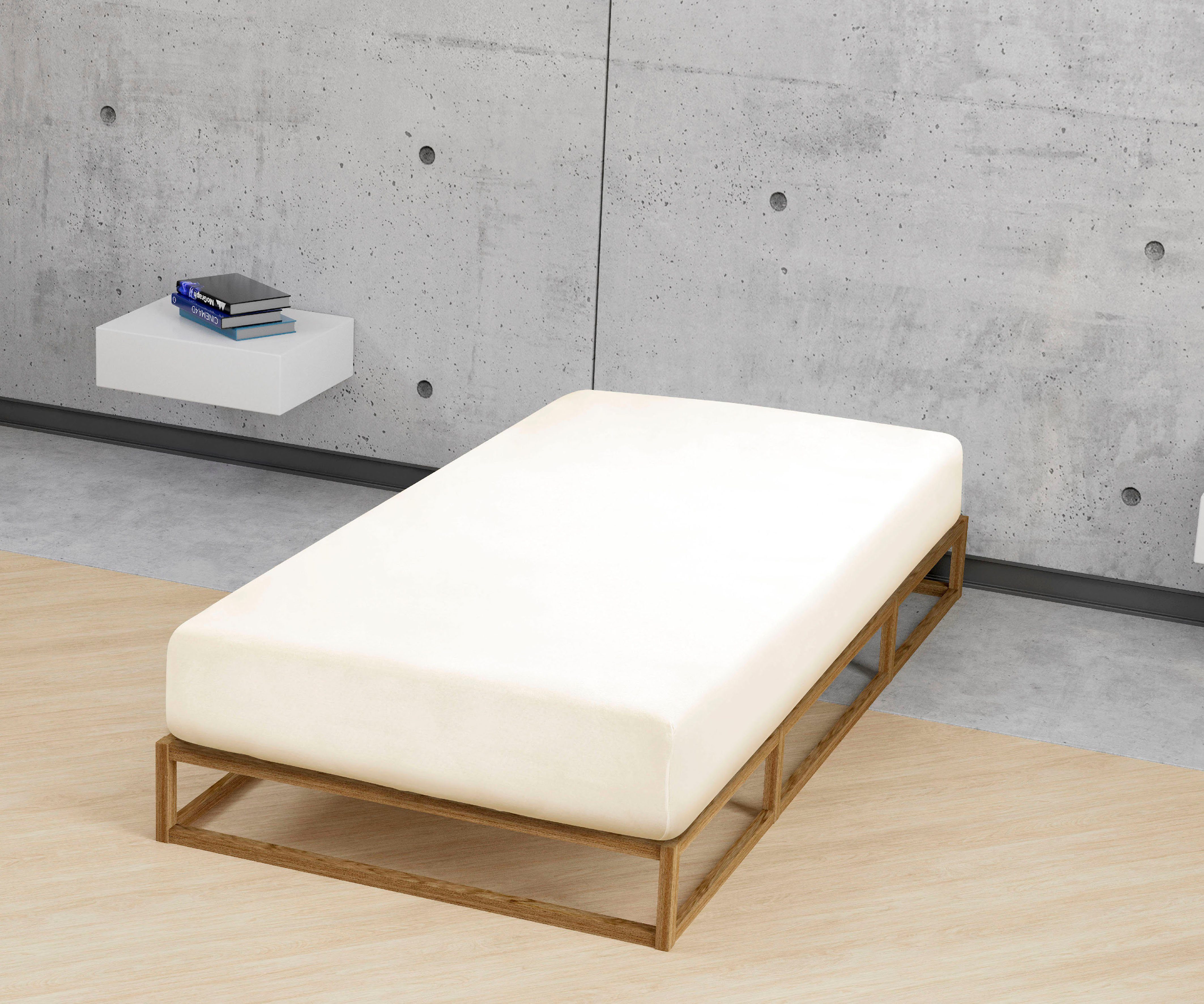 Biberna Spannbettlaken Thea, Jersey-Elasthan, Gummizug: rundum, (1 Stück), günstig online kaufen