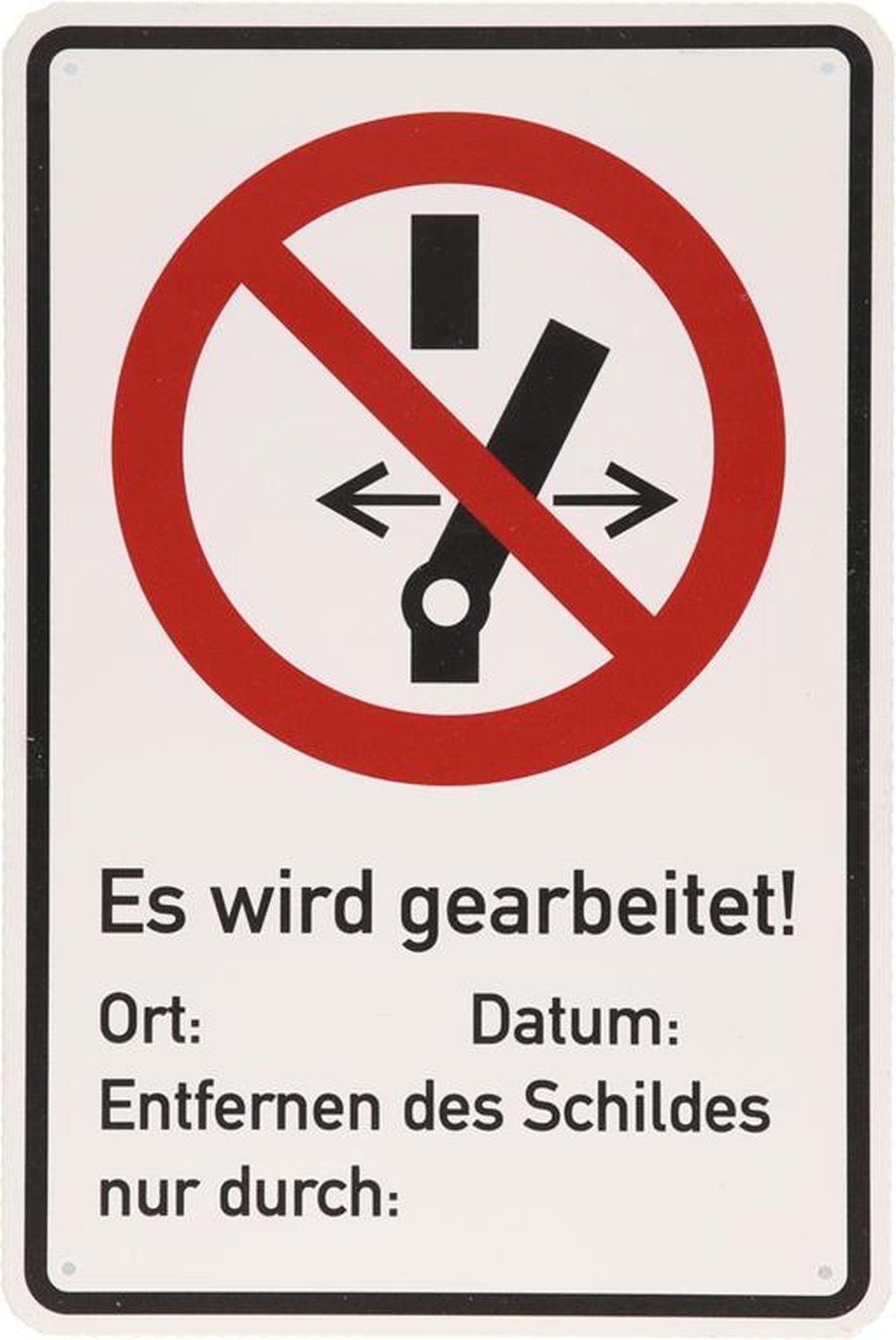 KS Tools Warnschild KS Tools 117.2482 Warnschild Geerdet
