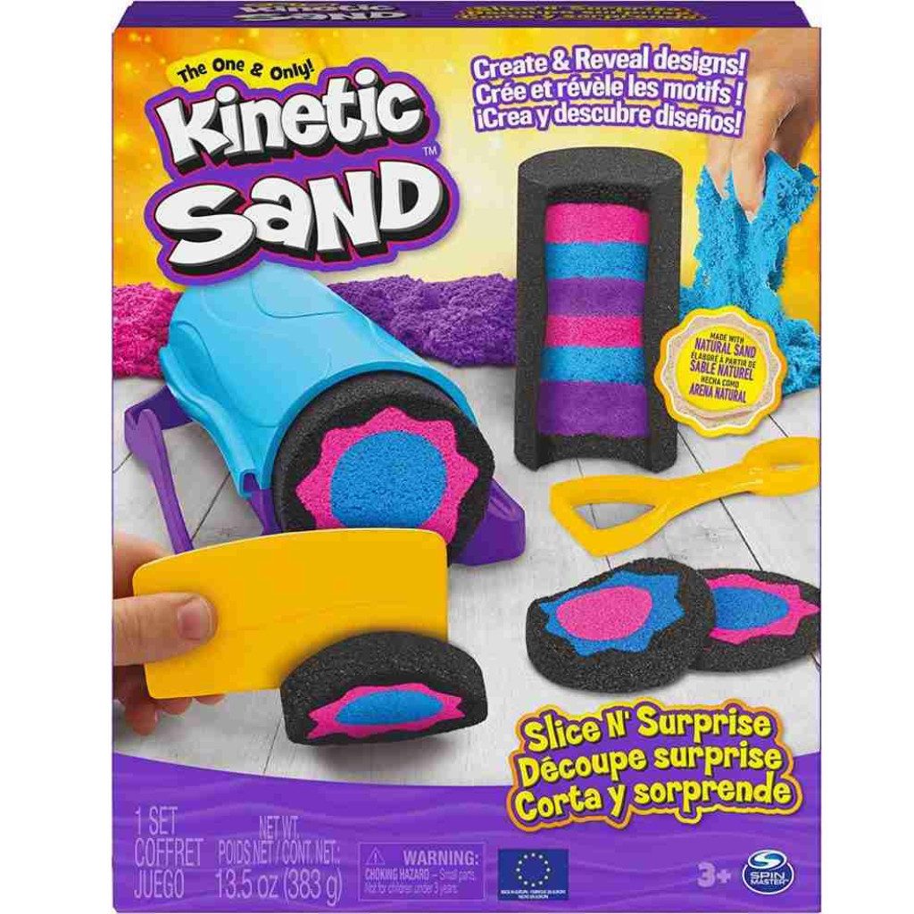 Spielsand SPIN MASTER™ kinetischer Sand Slice N’ Surprise farbsortiert