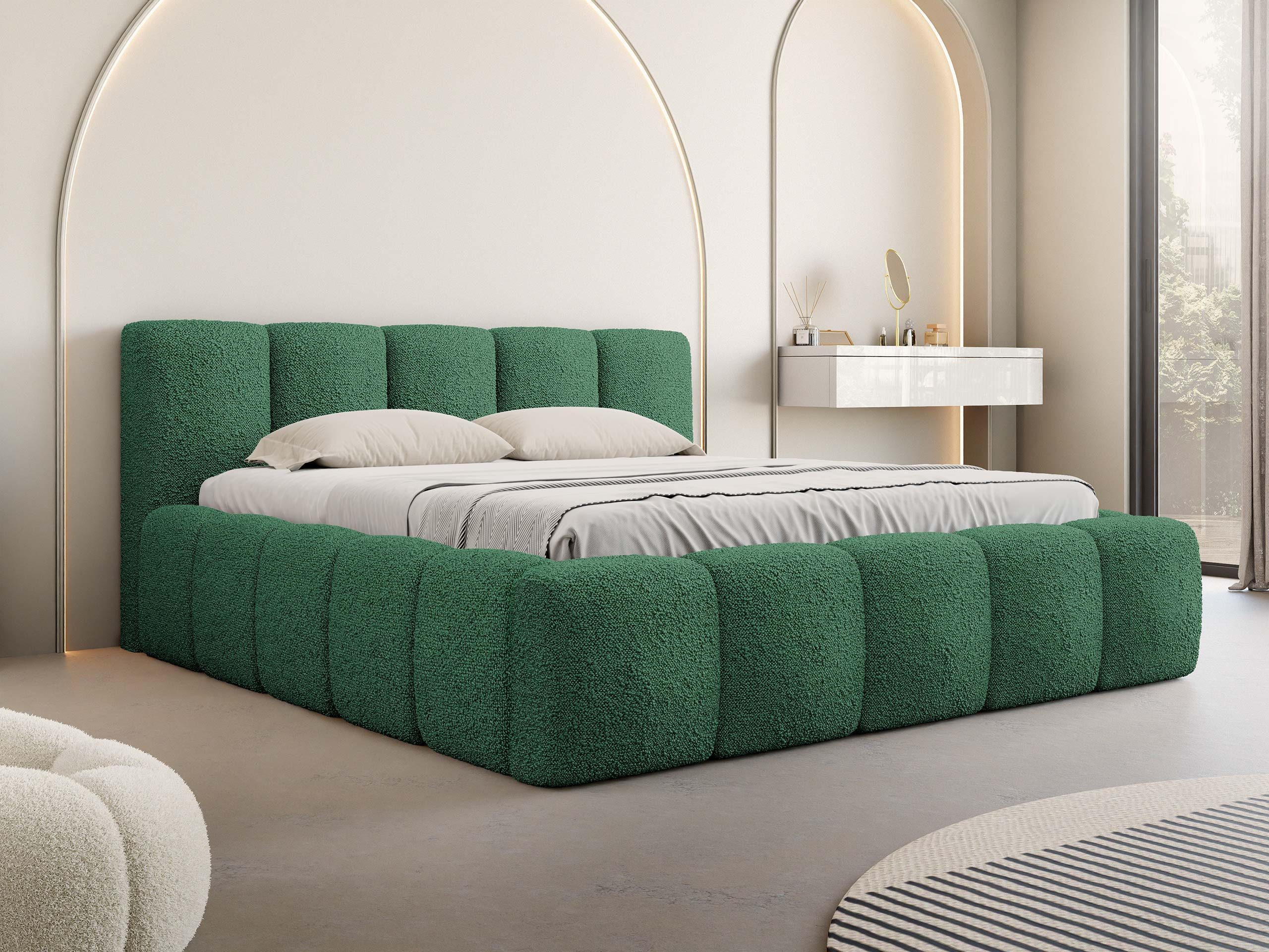 MIRJAN24 Polsterbett Kevson Boucle (Bettkasten mit günstig online kaufen