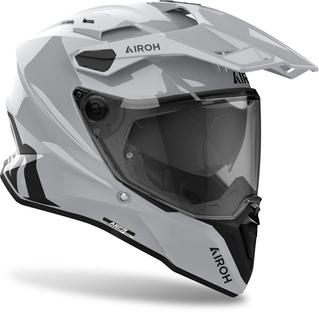 Airoh Motocrosshelm Commander 2 Color Motocross Helm, vorbereitet für Kommunikationssystem,Notfallsystem-Polsterung (EQ