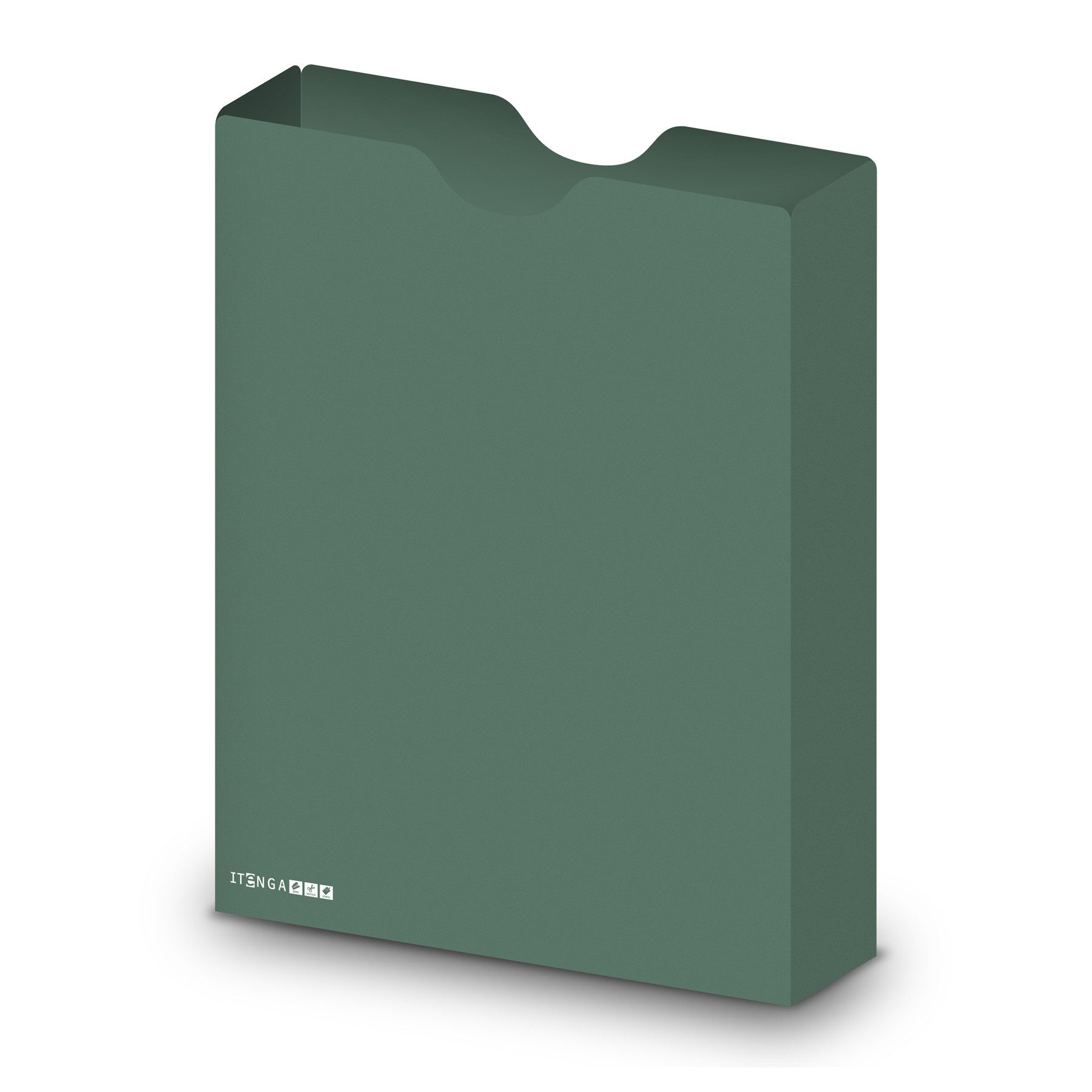 itenga Organisationsmappe itenga Heftbox DIN A4 Hochformat aus PP Kunststoff SALBEI GRÜN