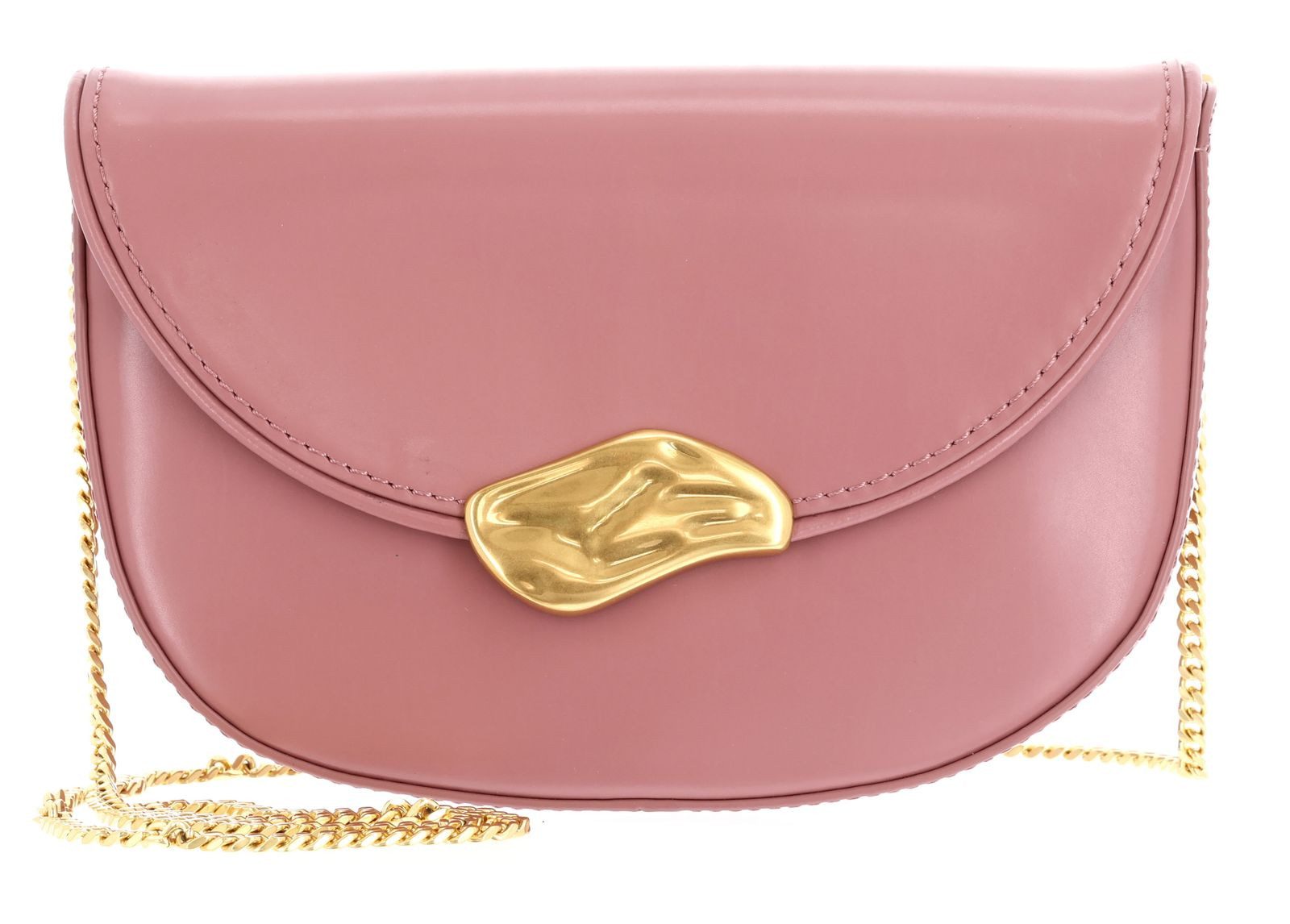 Ted Baker Umhängetasche Leather Statement Hardware Clutch, aus echtem Rindsleder