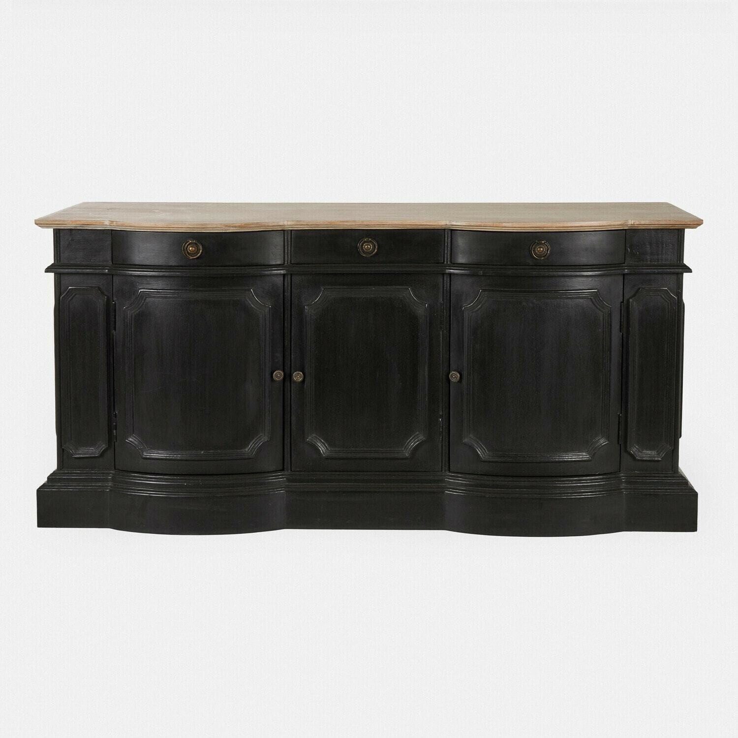 Mirabeau Kommode Sideboard Rélovine antikschwarz/braun