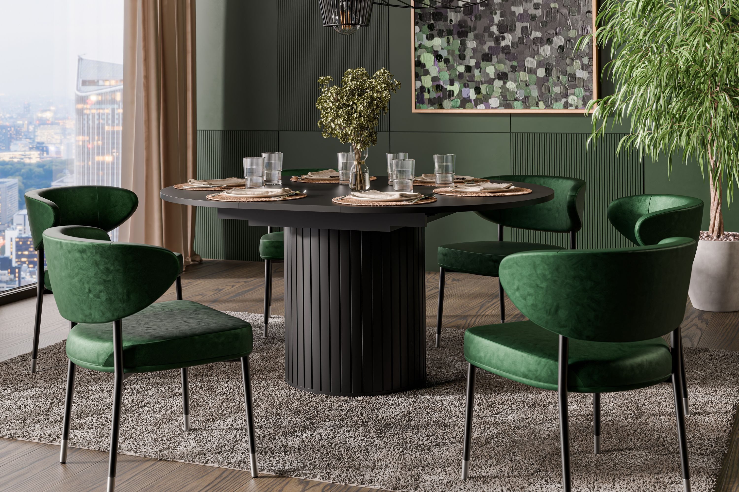 designimpex Esstisch Design Esstisch DO-9 rund günstig online kaufen