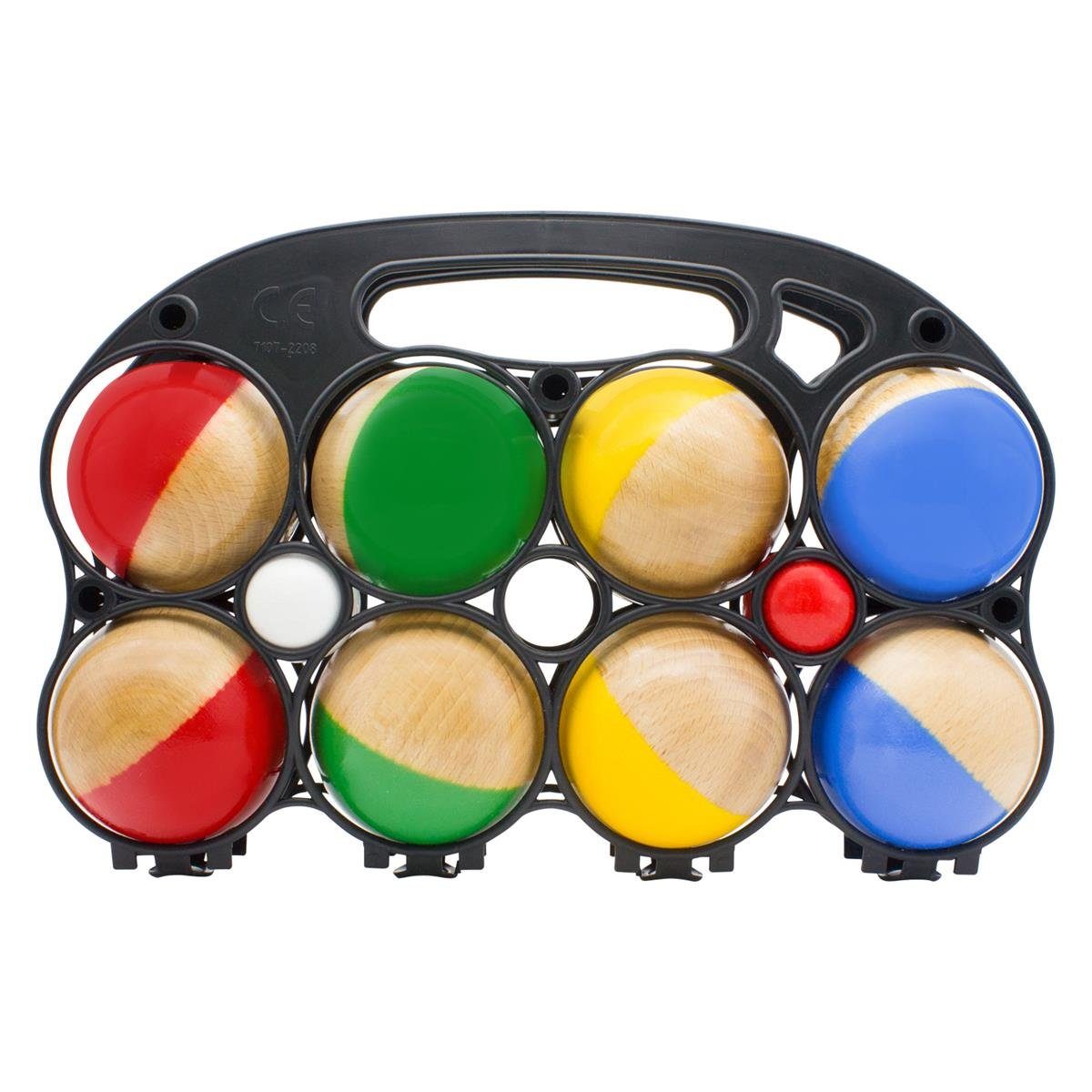 Spielzeug-Gartenset GICO Boccia Spiel 8er aus Massivholz, Durchmesser 7 cm 3011