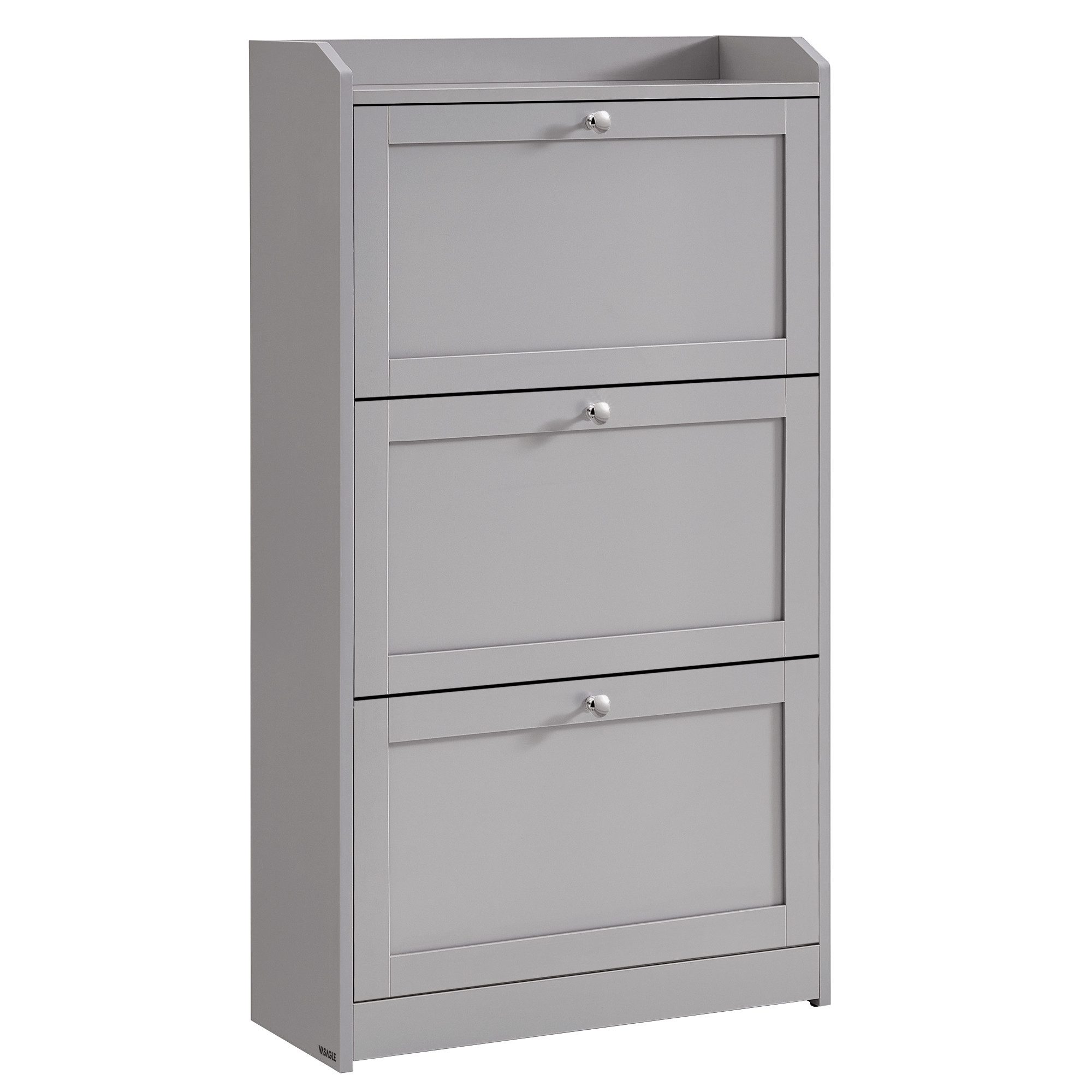 VASAGLE Schuhschrank für bis zu 18 Paar Schuhe, Flur, 24 x 60 x 108 cm