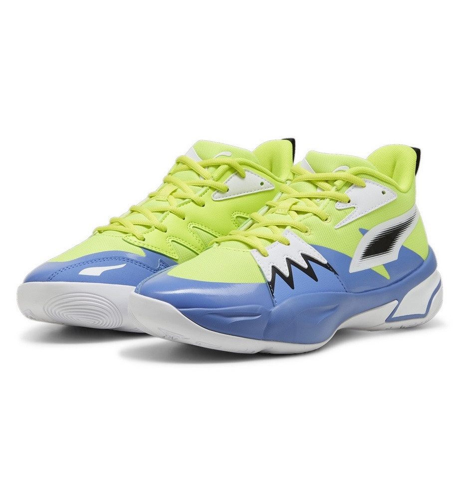 PUMA Hallen-Indoorschuhe Genetics limegrün/blau Herren Badmintonschuh