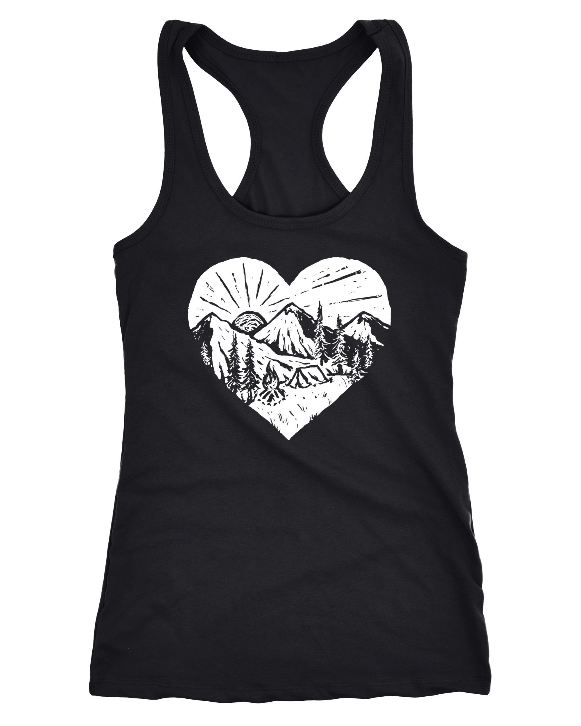 Tanktop Damen Tank-Top Wandern Berge Naturfreunde Adventure Camping Racerback
