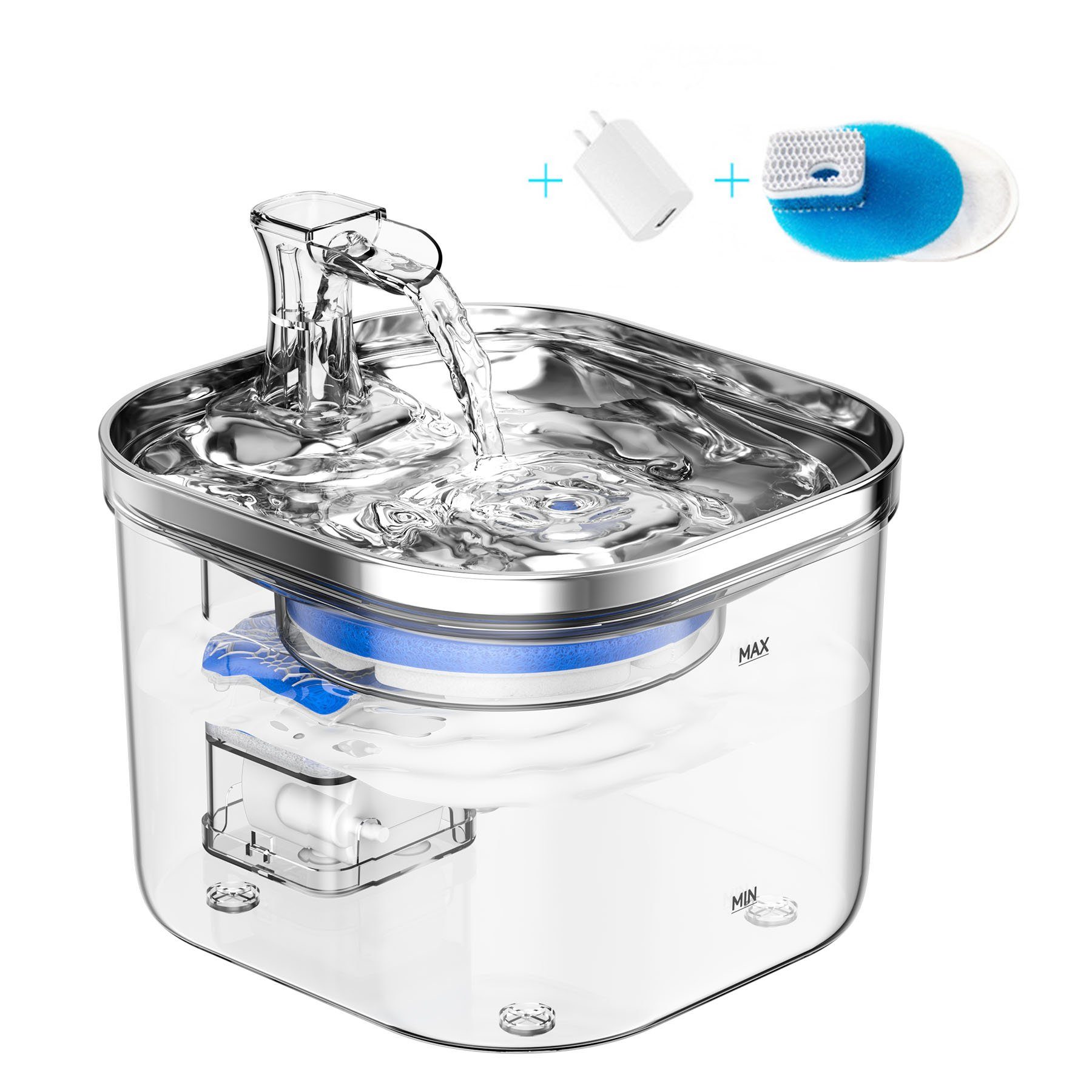 Senmudi Trinkbrunnen katzenbrunnen,Super Silent katzen trinkbrunnen,Mit Fil günstig online kaufen