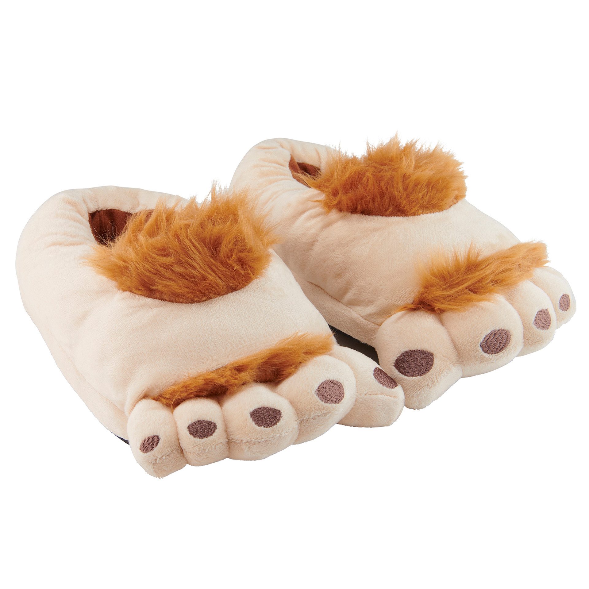 United Labels® Домашняя обувь 3D Halbling Füße Hobbit Slipper Plüsch Pantoffeln Hausschuh